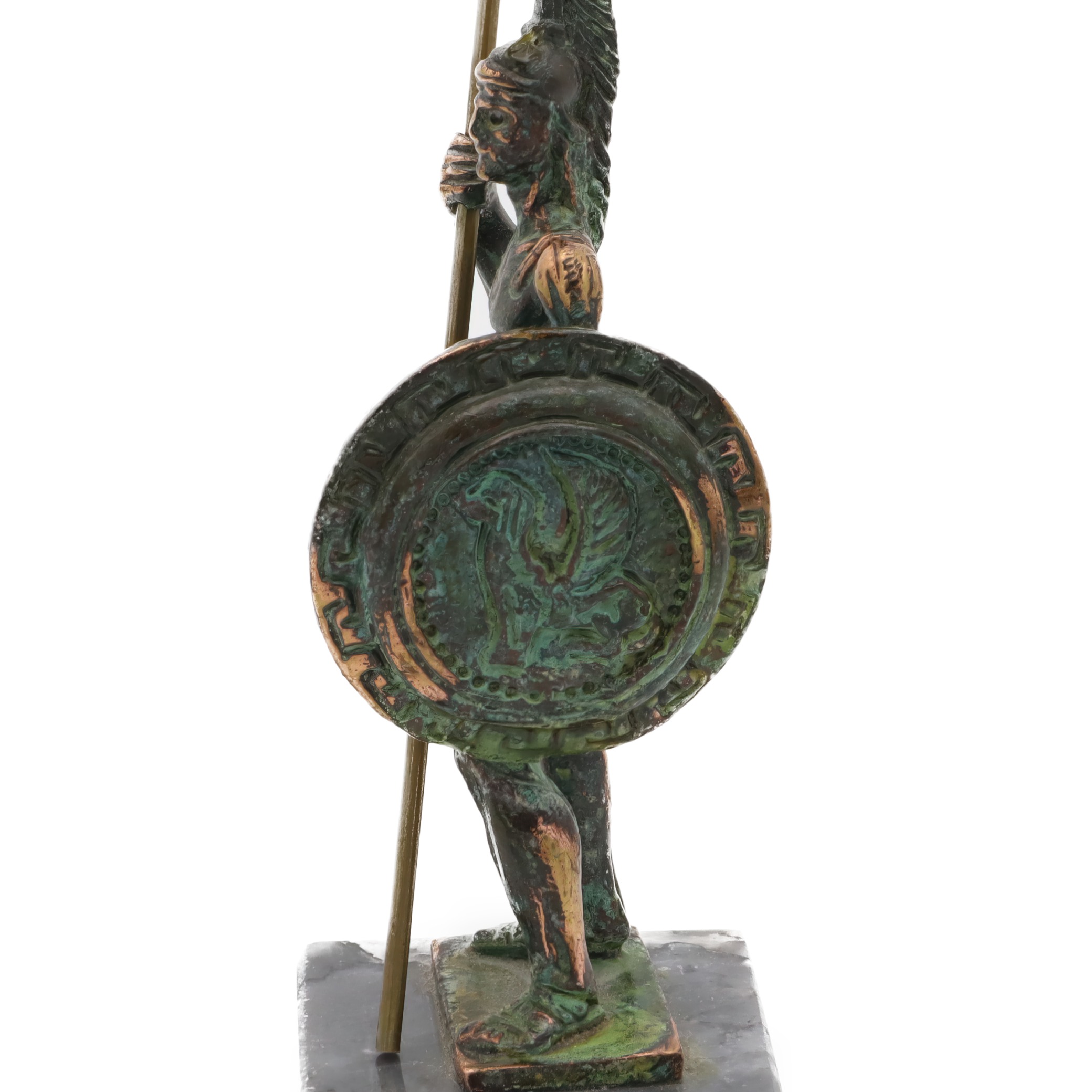Spartaner Krieger Bronze Statue - Vintage Dekoration - Griechische Mythologie Kunst - Antike Krieger Skulptur - Bronze Wohnakzent