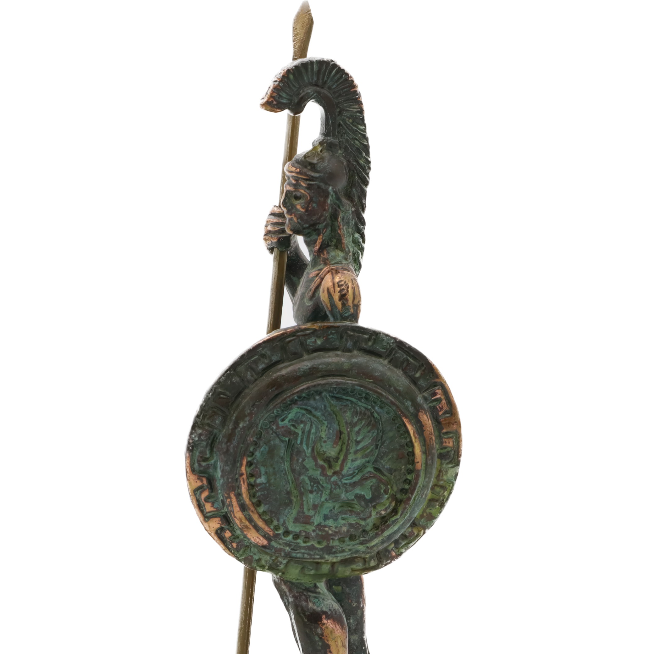 Spartaner Krieger Bronze Statue - Vintage Dekoration - Griechische Mythologie Kunst - Antike Krieger Skulptur - Bronze Wohnakzent
