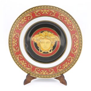 Versace Deko-Teller Von Rosenthal - Vintage Porzellan-Teller - Luxuriöse Wohnaccessoires - Sammelbare Wandschmuck - Designer-Tafelgeschirr
