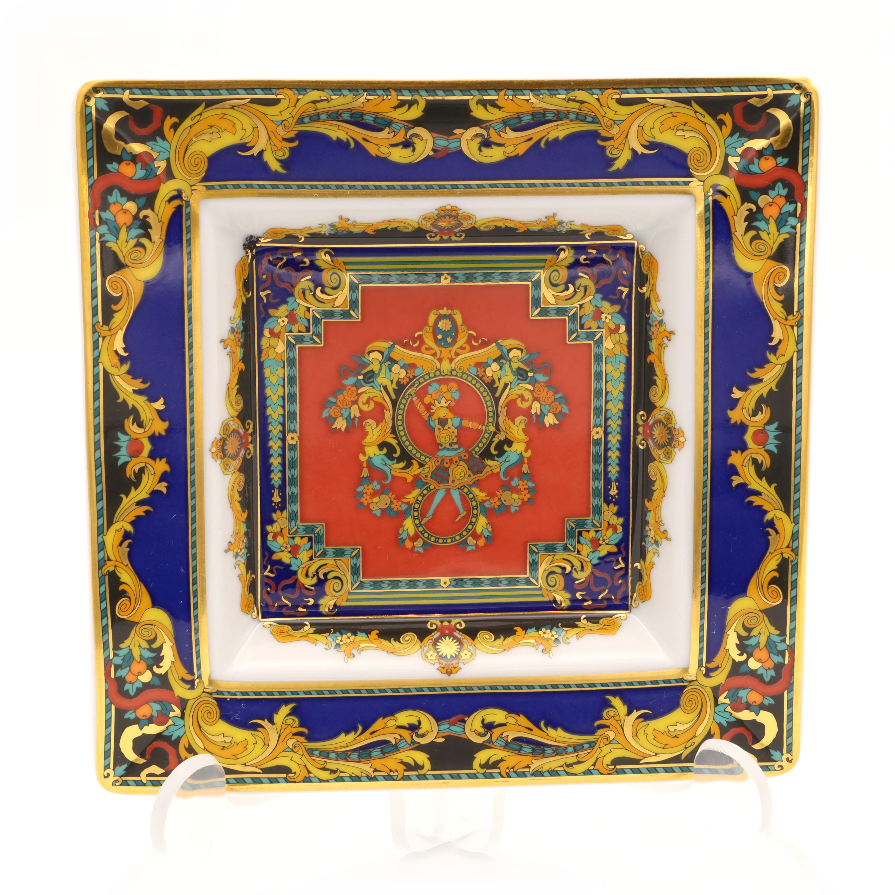Versace Aschenbecher - Rosenthal Versace Schmuckschale - Vintage Versace Wohnaccessoire - Luxus Porzellan Aschenbecher