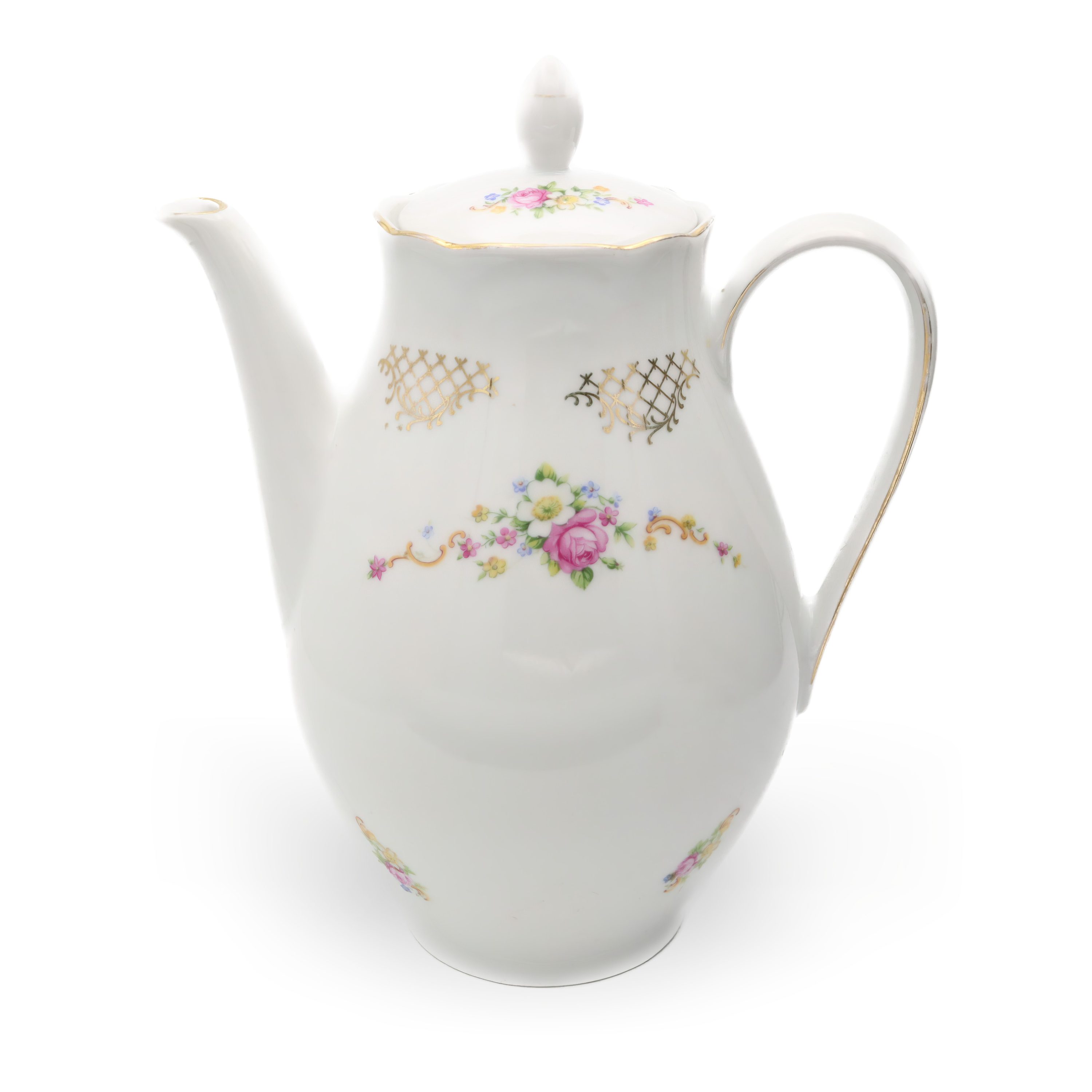 Vintage Teekanne - Porzellan Feinste China - Colditz Deutsches Porzellan - Klassische Europäische Eleganz - Sammlbare Tee-Servierware