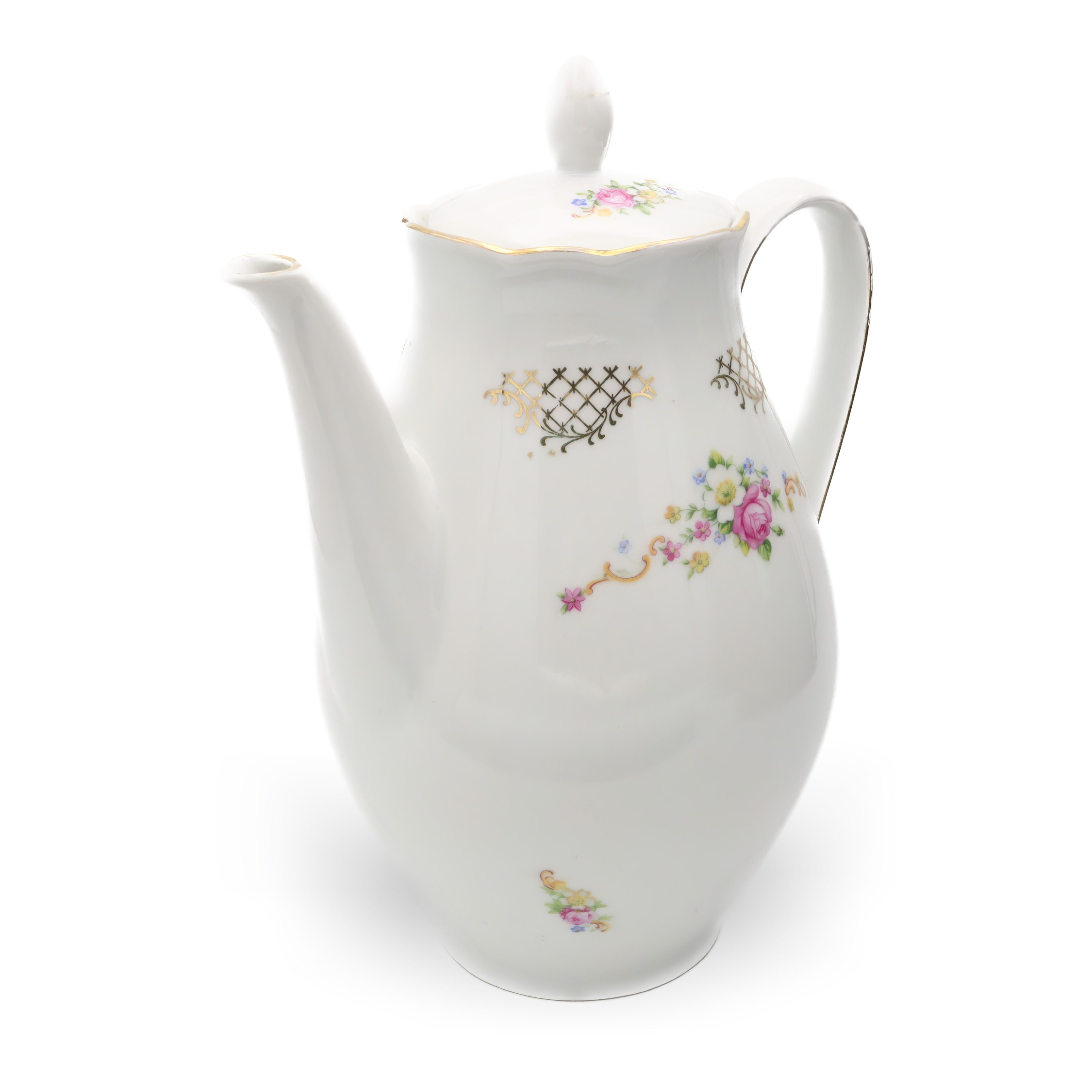 Vintage Teekanne - Porzellan Feinste China - Colditz Deutsches Porzellan - Klassische Europäische Eleganz - Sammlbare Tee-Servierware