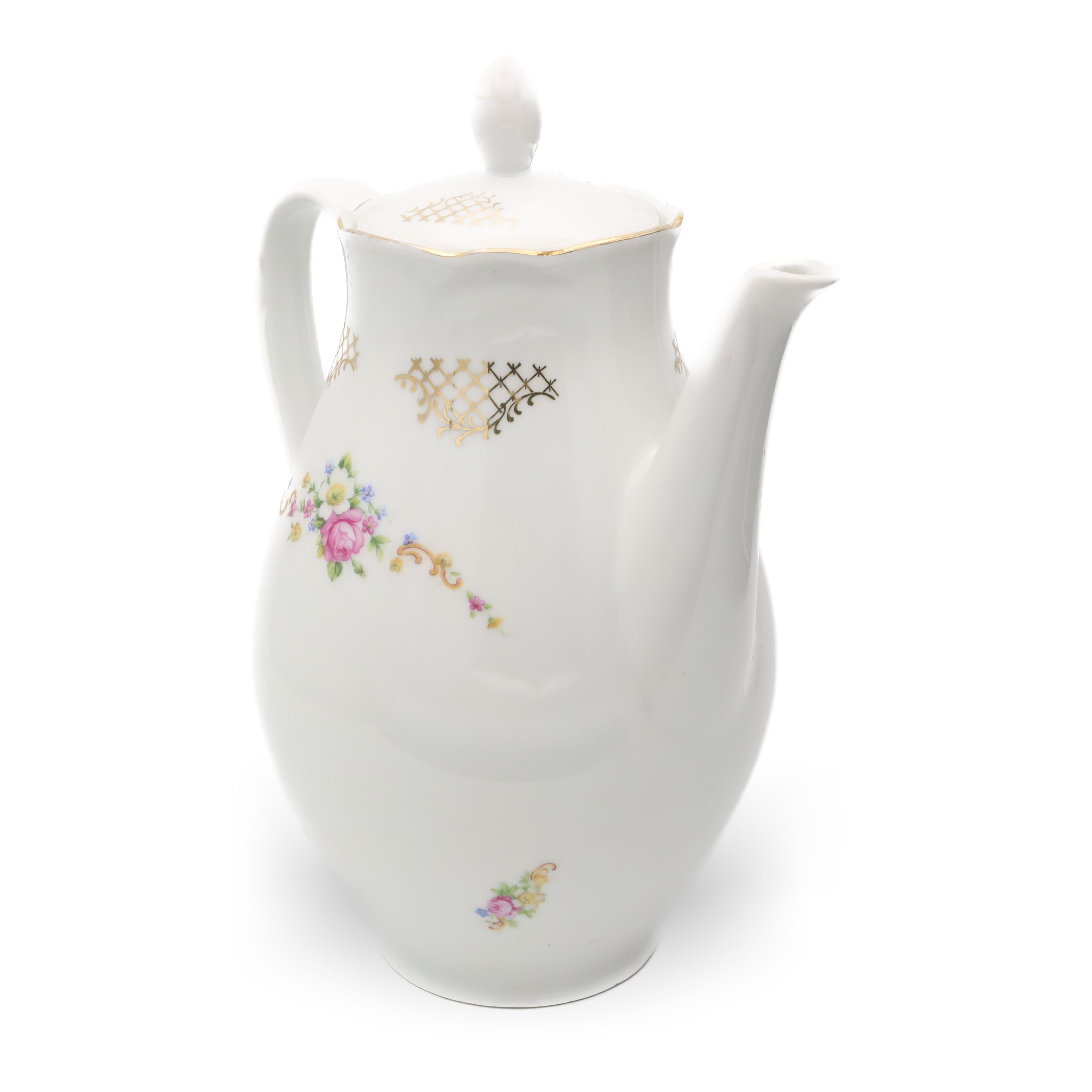 Vintage Teekanne - Porzellan Feinste China - Colditz Deutsches Porzellan - Klassische Europäische Eleganz - Sammlbare Tee-Servierware