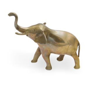 Bronze Elefanten Statue - Antik – Glückselefant Figur Mit Erhobenem Rüssel