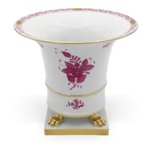 Herend Chinese Bouquet Purpur - Große Urnenvase - Handbemalt - Vintage Herend Hungary - Porzellan-Mittelstück - Seltenes Sammlerstück Herend Chinese Bouquet Purpur - Große Urnenvase - Handbemalt - Vintage Herend Hungary - Porzellan-Mittelstück - Seltenes Sammlerstück