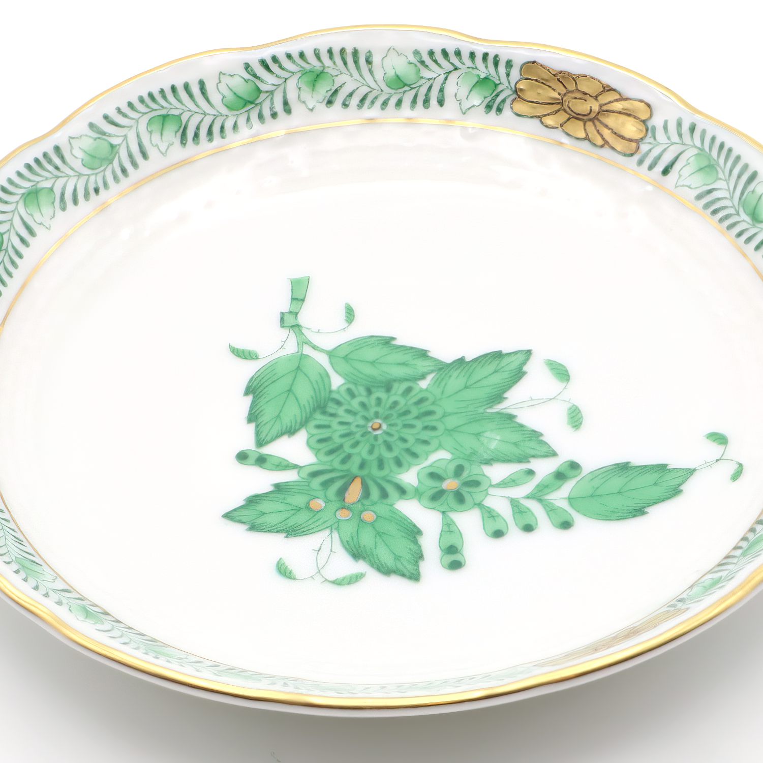 Herend Grün Schmuckschale - Chinesisches Bouquet Schmucktablett - Apponyi Grün Aschenbecher - Vintage Porzellanschale - Dekorative Catchall - Geschenk Thumbnail for Herend Grün Schmuckschale - Chinesisches Bouquet Schmucktablett - Apponyi Grün Aschenbecher - Vintage Porzellanschale - Dekorative Catchall - Geschenk