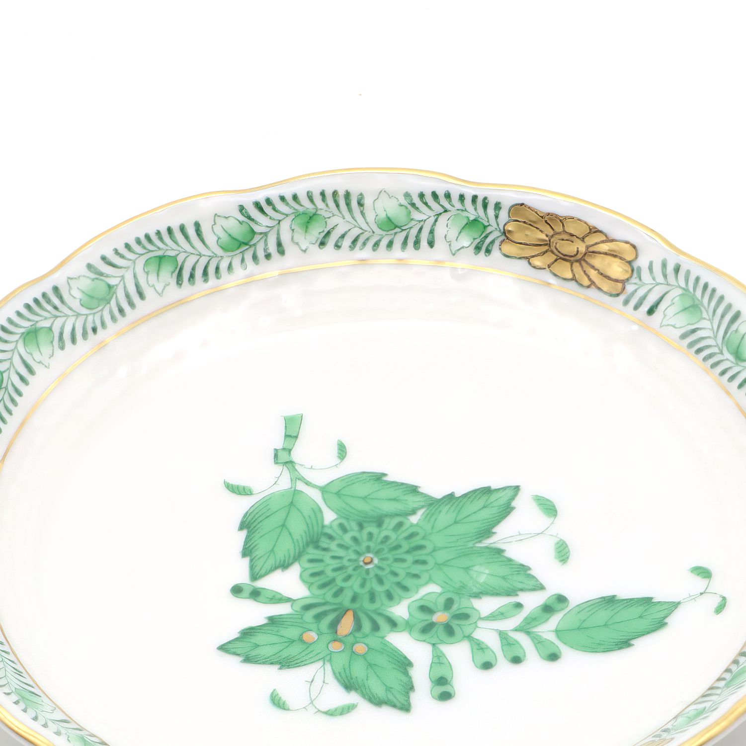 Herend Grün Schmuckschale - Chinesisches Bouquet Schmucktablett - Apponyi Grün Aschenbecher - Vintage Porzellanschale - Dekorative Catchall - Geschenk Thumbnail for Herend Grün Schmuckschale - Chinesisches Bouquet Schmucktablett - Apponyi Grün Aschenbecher - Vintage Porzellanschale - Dekorative Catchall - Geschenk