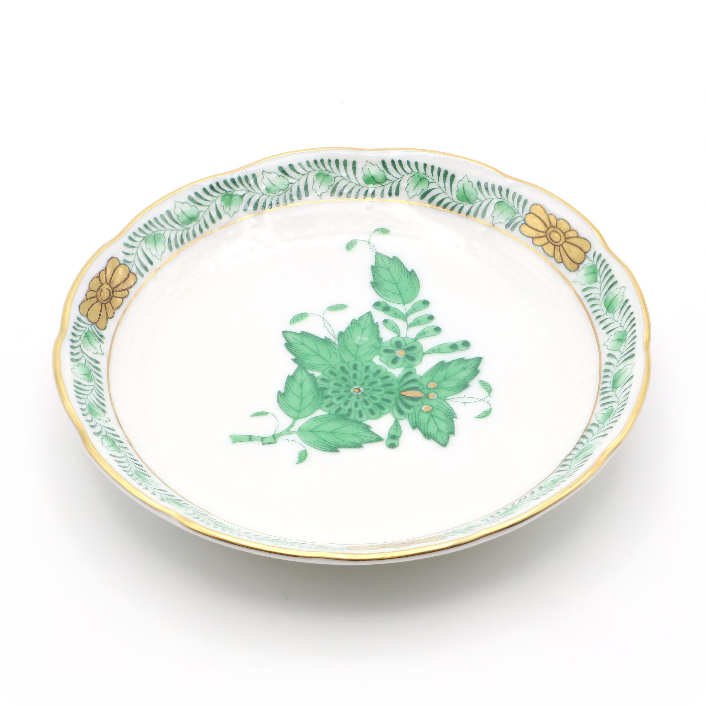 Herend Grün Schmuckschale - Chinesisches Bouquet Schmucktablett - Apponyi Grün Aschenbecher - Vintage Porzellanschale - Dekorative Catchall - Geschenk Thumbnail for Herend Grün Schmuckschale - Chinesisches Bouquet Schmucktablett - Apponyi Grün Aschenbecher - Vintage Porzellanschale - Dekorative Catchall - Geschenk