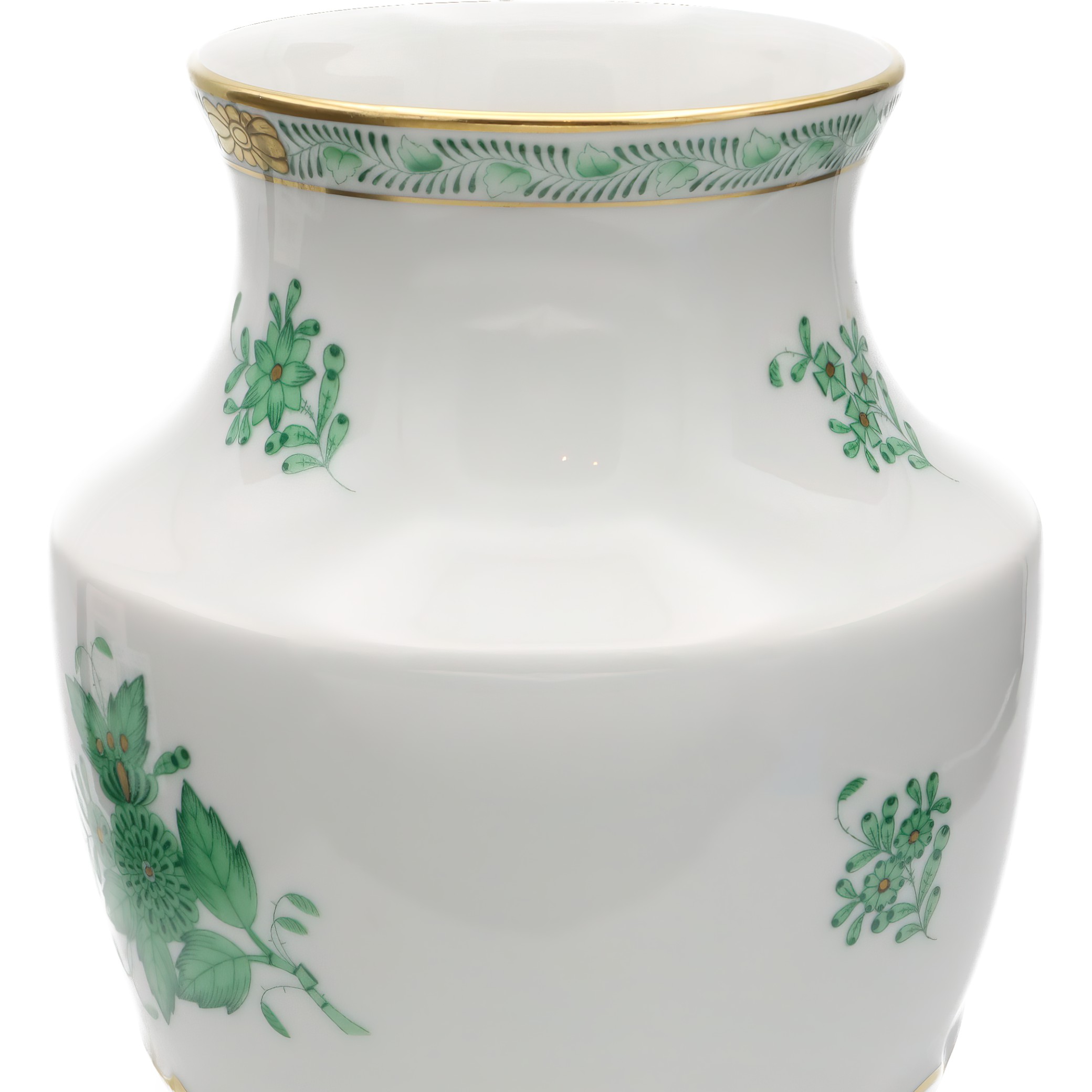 Herend Porzellan Grüner Chinesischer Blumenstrauß Vase - Vintage Herend Apponyi Blumenurne Vase Thumbnail for Herend Porzellan Grüner Chinesischer Blumenstrauß Vase - Vintage Herend Apponyi Blumenurne Vase