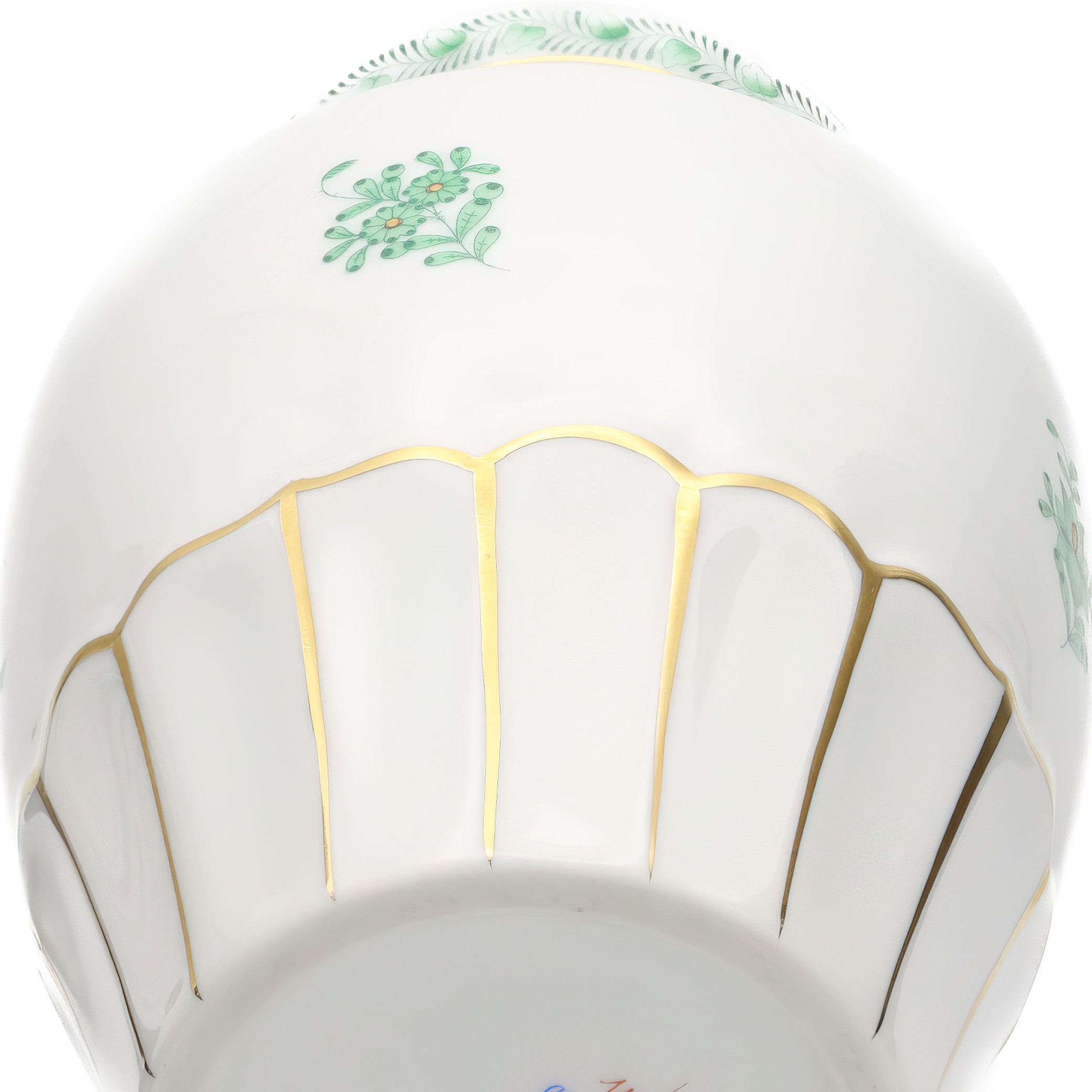 Herend Porzellan Grüner Chinesischer Blumenstrauß Vase - Vintage Herend Apponyi Blumenurne Vase Thumbnail for Herend Porzellan Grüner Chinesischer Blumenstrauß Vase - Vintage Herend Apponyi Blumenurne Vase