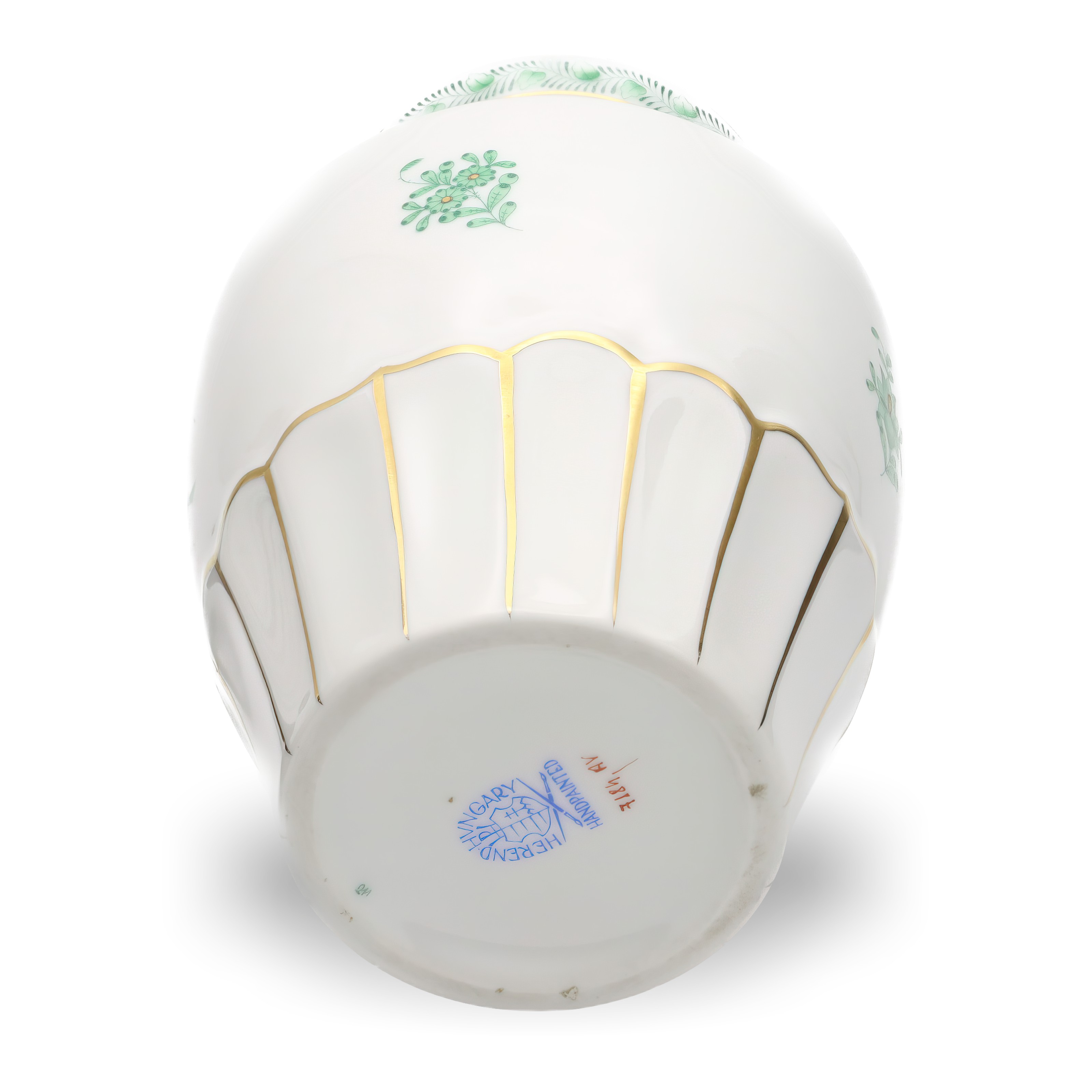 Herend Porzellan Grüner Chinesischer Blumenstrauß Vase - Vintage Herend Apponyi Blumenurne Vase Thumbnail for Herend Porzellan Grüner Chinesischer Blumenstrauß Vase - Vintage Herend Apponyi Blumenurne Vase