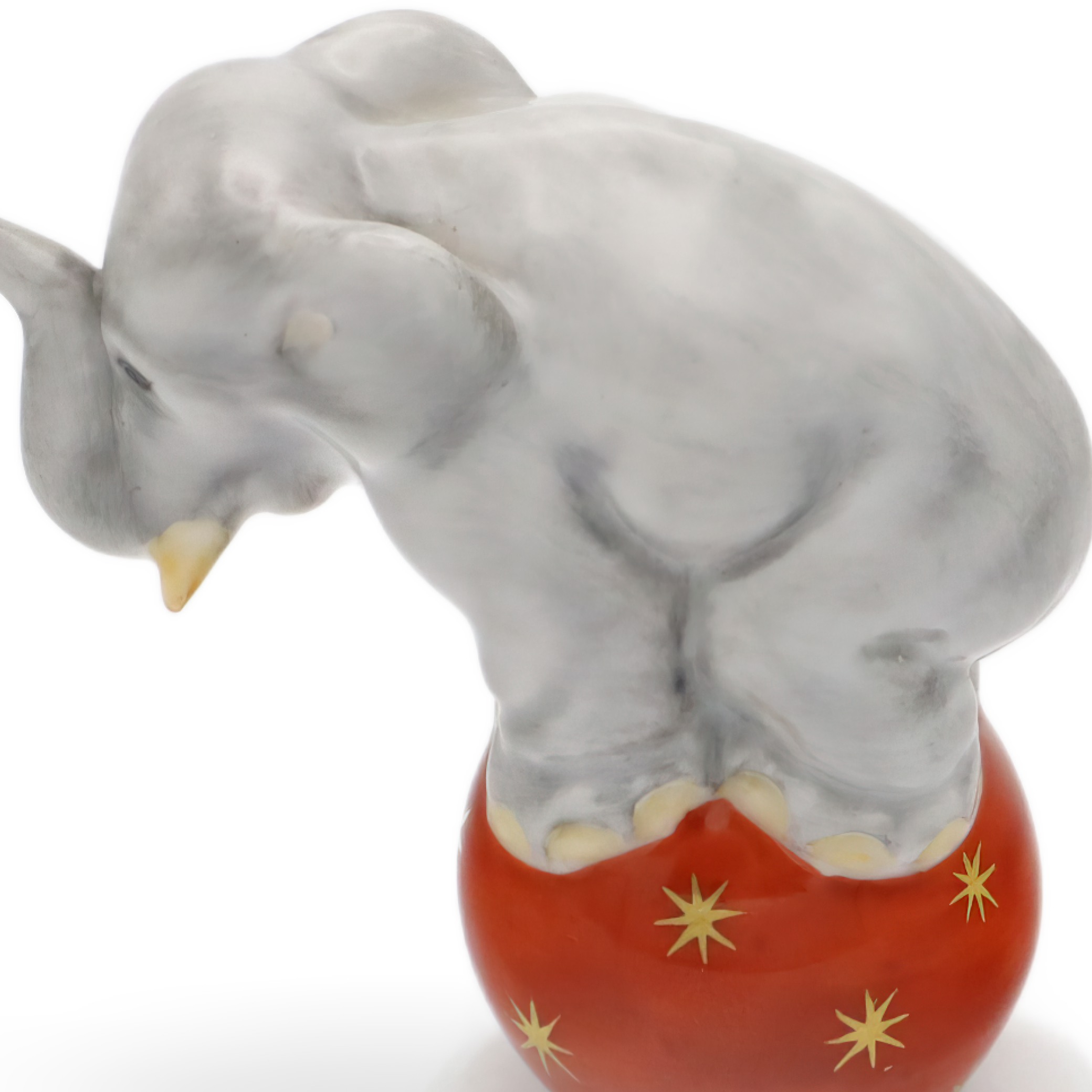 Herend Antiker Circus Elephant Porzellan Figur - Seltene Herendi Figur - Sammelbare Tier Skulptur Thumbnail for Herend Antiker Circus Elephant Porzellan Figur - Seltene Herendi Figur - Sammelbare Tier Skulptur