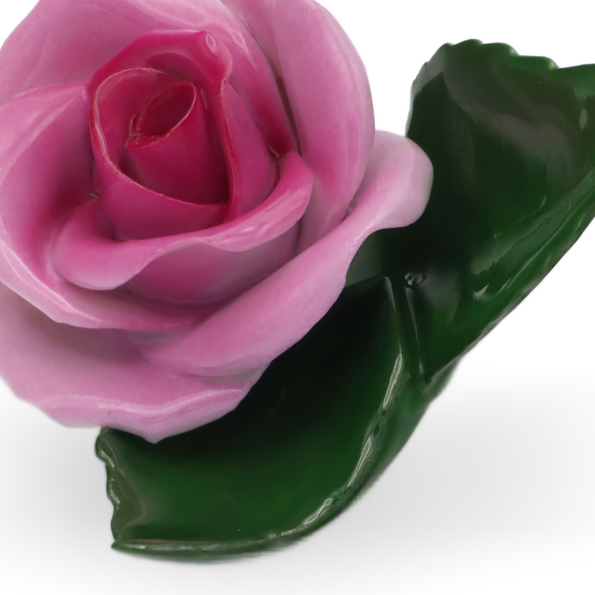 Porzellanrose - Herend Antike Rosa Rosen Briefbeschwerer - Handbemalte Porzellanfigur Thumbnail for Porzellanrose - Herend Antike Rosa Rosen Briefbeschwerer - Handbemalte Porzellanfigur