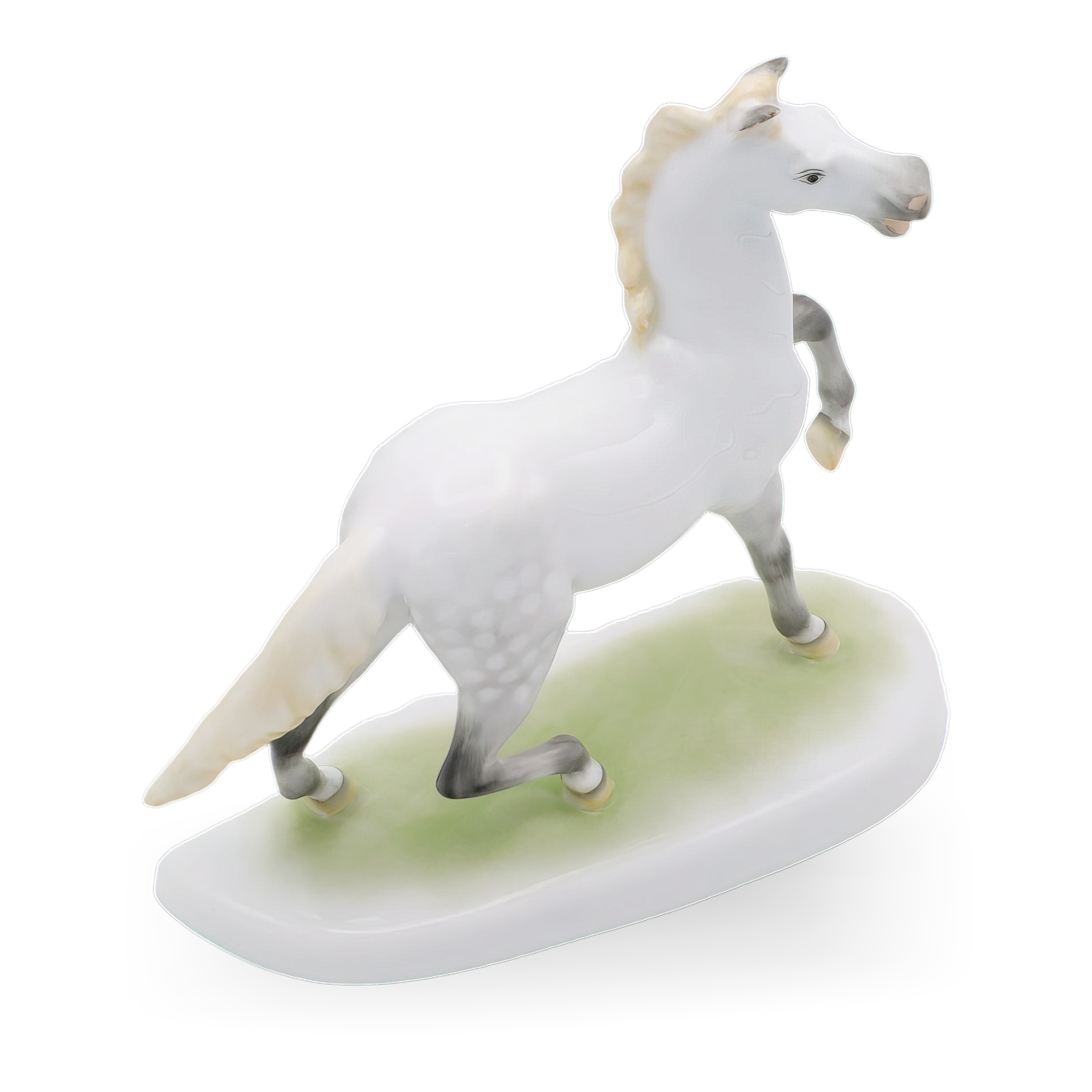 Herend Pferd Porzellan Statue - Ungarn - Handbemalte Reiterfigur - Vintage Herend Fohlen - Sammlerstück Herend Pferd Thumbnail for Herend Pferd Porzellan Statue - Ungarn - Handbemalte Reiterfigur - Vintage Herend Fohlen - Sammlerstück Herend Pferd