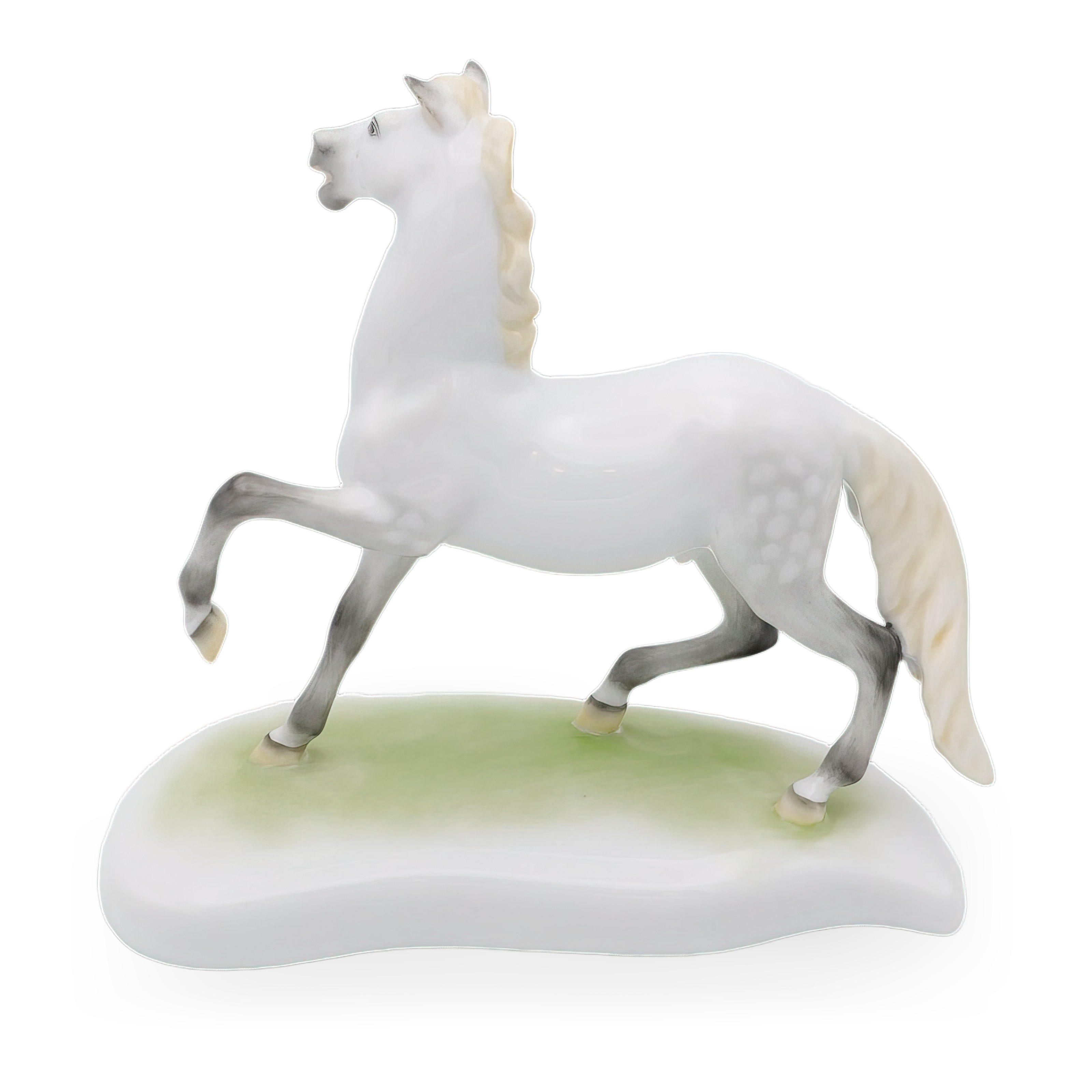 Herend Pferd Porzellan Statue - Ungarn - Handbemalte Reiterfigur - Vintage Herend Fohlen - Sammlerstück Herend Pferd Thumbnail for Herend Pferd Porzellan Statue - Ungarn - Handbemalte Reiterfigur - Vintage Herend Fohlen - Sammlerstück Herend Pferd
