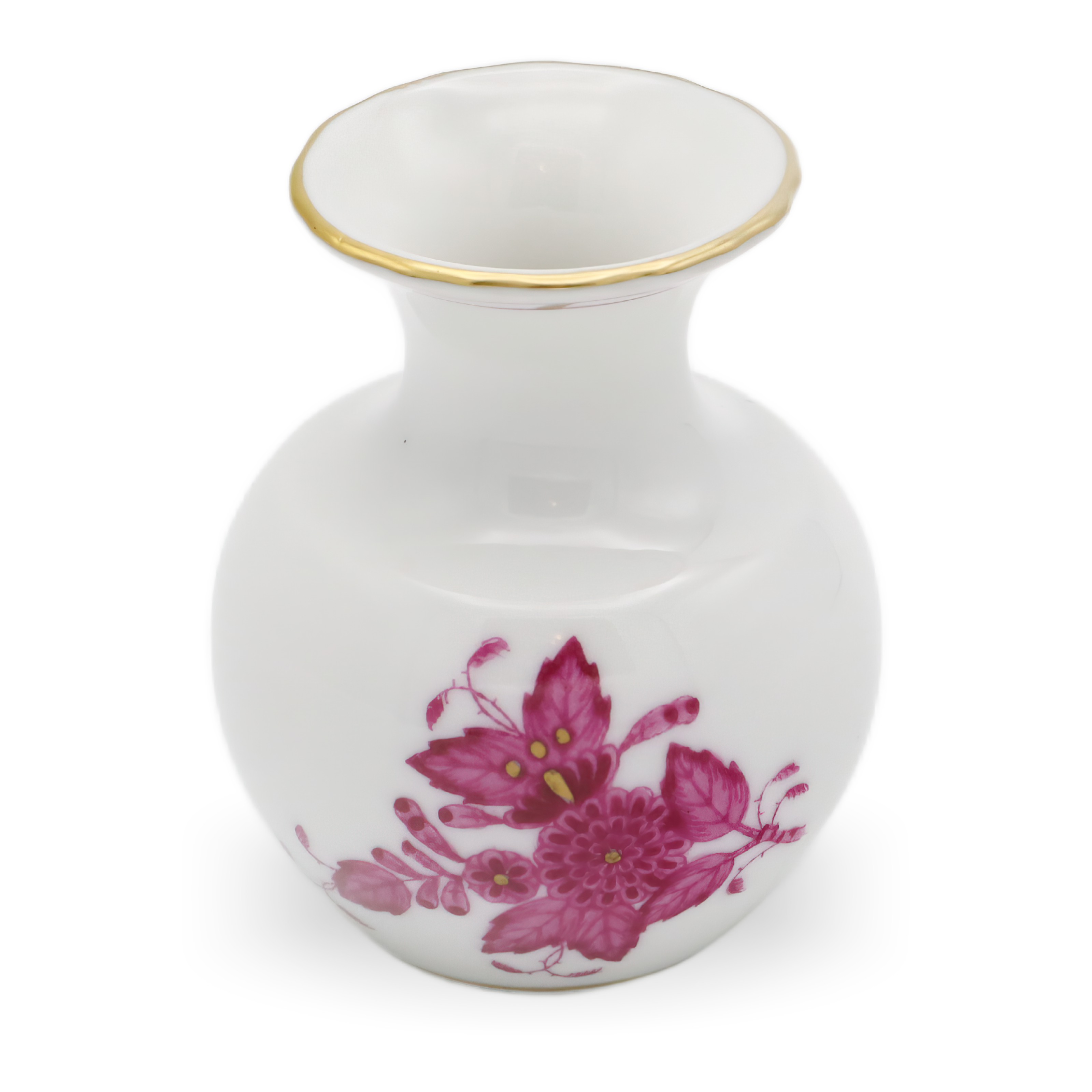 Herend Porzellan Chinese Bouquet Pur Pur Miniaturvase - Handbemalt Ungarn - Vintage Herend Bud Vase Herend Porzellan Chinese Bouquet Pur Pur Miniaturvase - Handbemalt Ungarn - Vintage Herend Bud Vase
