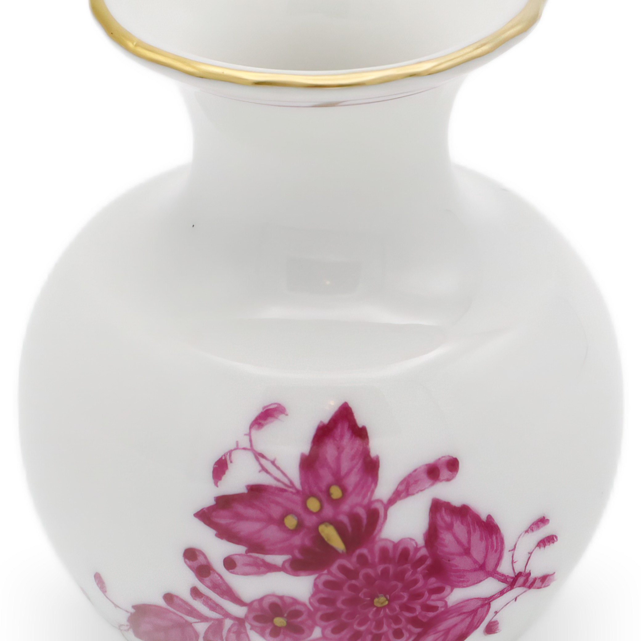 Herend Porzellan Chinese Bouquet Pur Pur Miniaturvase - Handbemalt Ungarn - Vintage Herend Bud Vase Thumbnail for Herend Porzellan Chinese Bouquet Pur Pur Miniaturvase - Handbemalt Ungarn - Vintage Herend Bud Vase