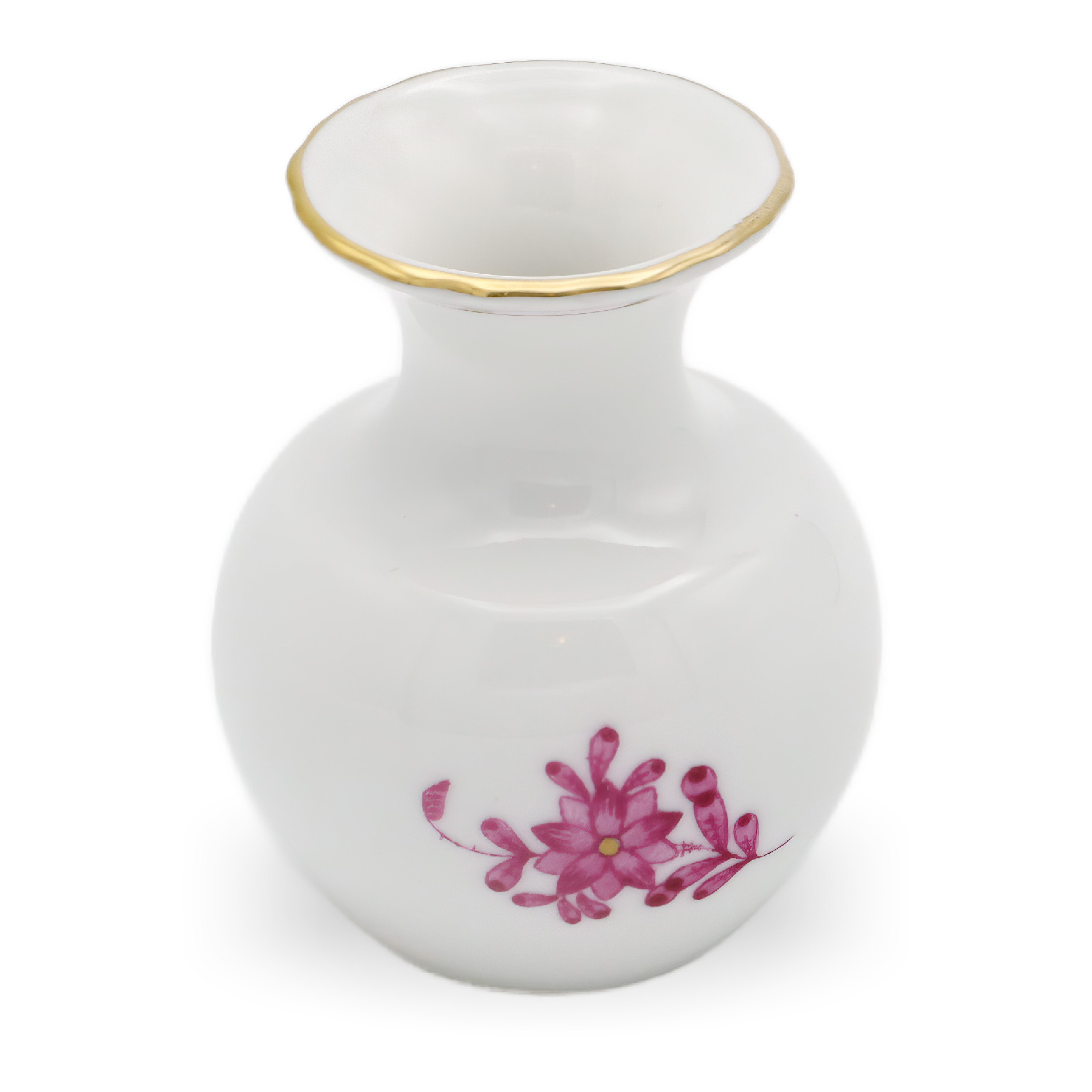 Herend Porzellan Chinese Bouquet Pur Pur Miniaturvase - Handbemalt Ungarn - Vintage Herend Bud Vase Thumbnail for Herend Porzellan Chinese Bouquet Pur Pur Miniaturvase - Handbemalt Ungarn - Vintage Herend Bud Vase