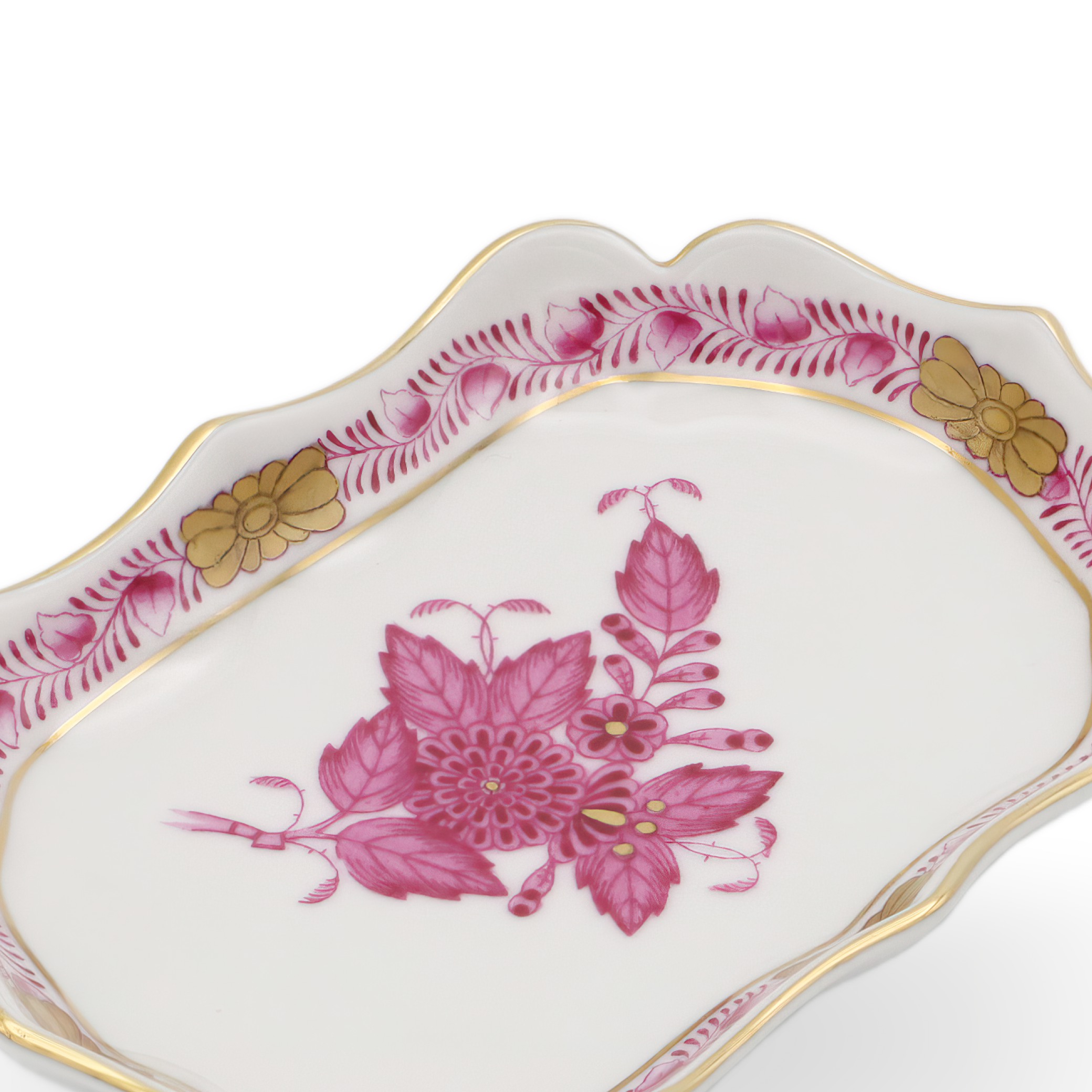 Herend Porzellan Chinesisches Bouquet Purpur Schmuckschale Vintage - Violette Blumen - Ungarn - Handbemalt - Dekoration Für Die Kommode - Selten Thumbnail for Herend Porzellan Chinesisches Bouquet Purpur Schmuckschale Vintage - Violette Blumen - Ungarn - Handbemalt - Dekoration Für Die Kommode - Selten