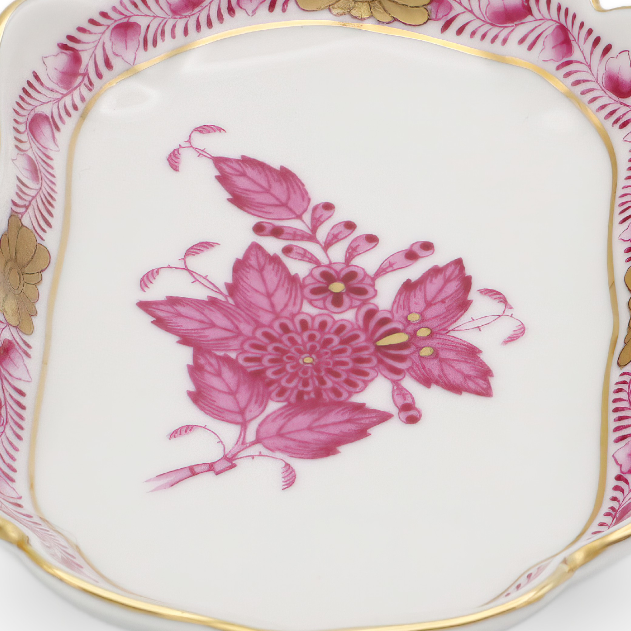 Herend Porzellan Chinesisches Bouquet Purpur Schmuckschale Vintage - Violette Blumen - Ungarn - Handbemalt - Dekoration Für Die Kommode - Selten Thumbnail for Herend Porzellan Chinesisches Bouquet Purpur Schmuckschale Vintage - Violette Blumen - Ungarn - Handbemalt - Dekoration Für Die Kommode - Selten