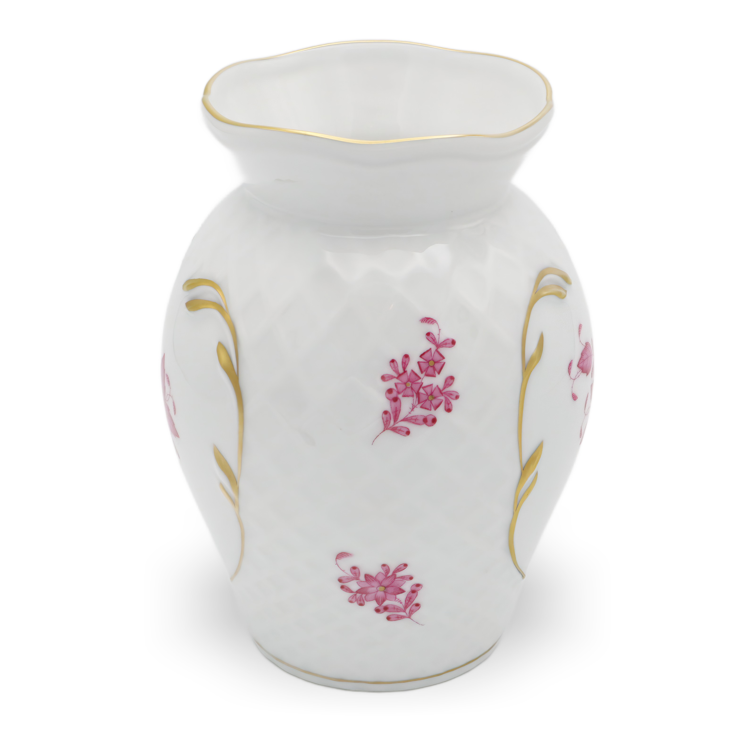 Herend Porzellan Chinese Bouquet Pur Pur Vintage Vase - Queen Victoria Muster - Ungarn - Handbemalt - Blumenmotiv - Seltenes Sammlerstück Thumbnail for Herend Porzellan Chinese Bouquet Pur Pur Vintage Vase - Queen Victoria Muster - Ungarn - Handbemalt - Blumenmotiv - Seltenes Sammlerstück