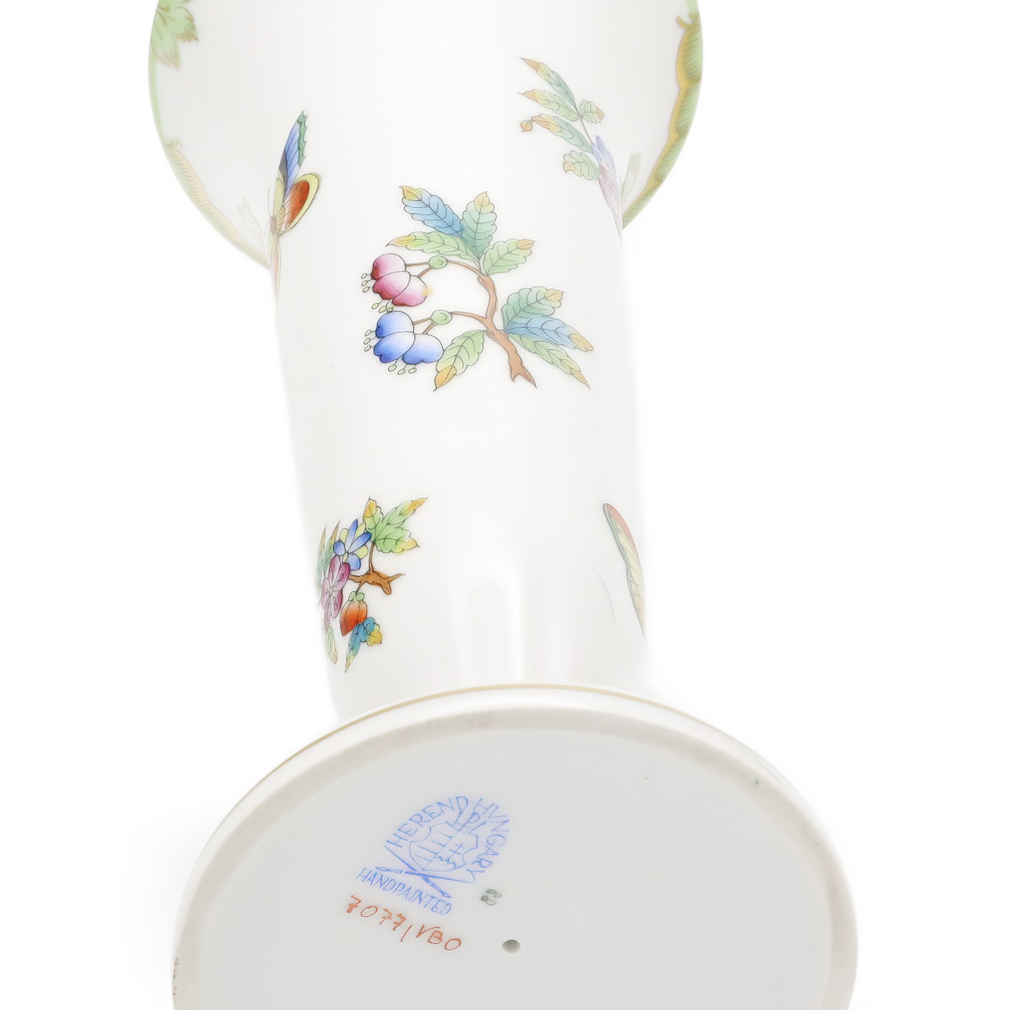 Herend Queen Victoria Trompetenvase - Handbemaltes Porzellan - Schmetterlingsmotiv Thumbnail for Herend Queen Victoria Trompetenvase - Handbemaltes Porzellan - Schmetterlingsmotiv