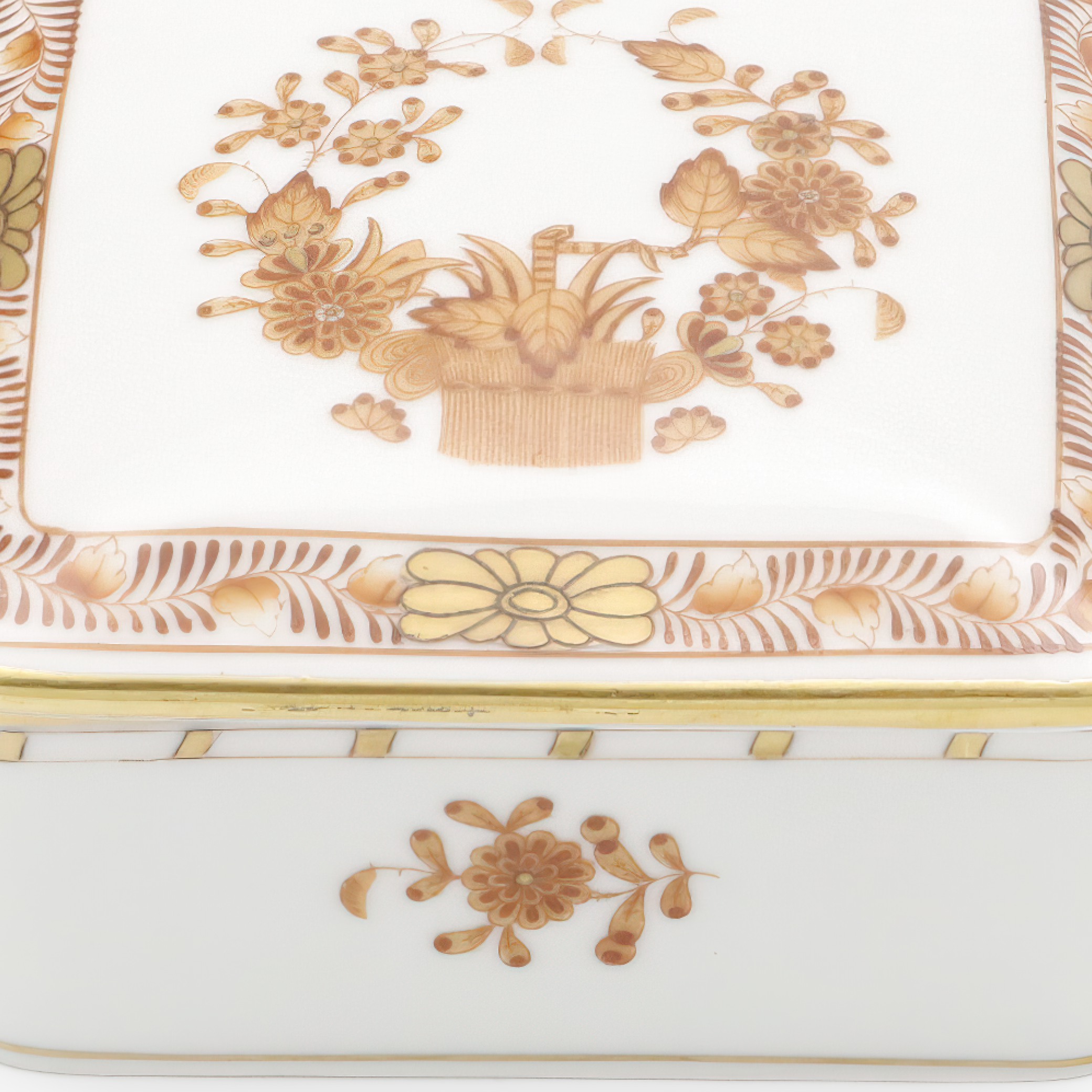 Herend Rust Chinese Bouquet Schmuckdose - Vintage - Handbemalte Herend Porzellan - Ungarn - Antike Erinnerungsdose Thumbnail for Herend Rust Chinese Bouquet Schmuckdose - Vintage - Handbemalte Herend Porzellan - Ungarn - Antike Erinnerungsdose