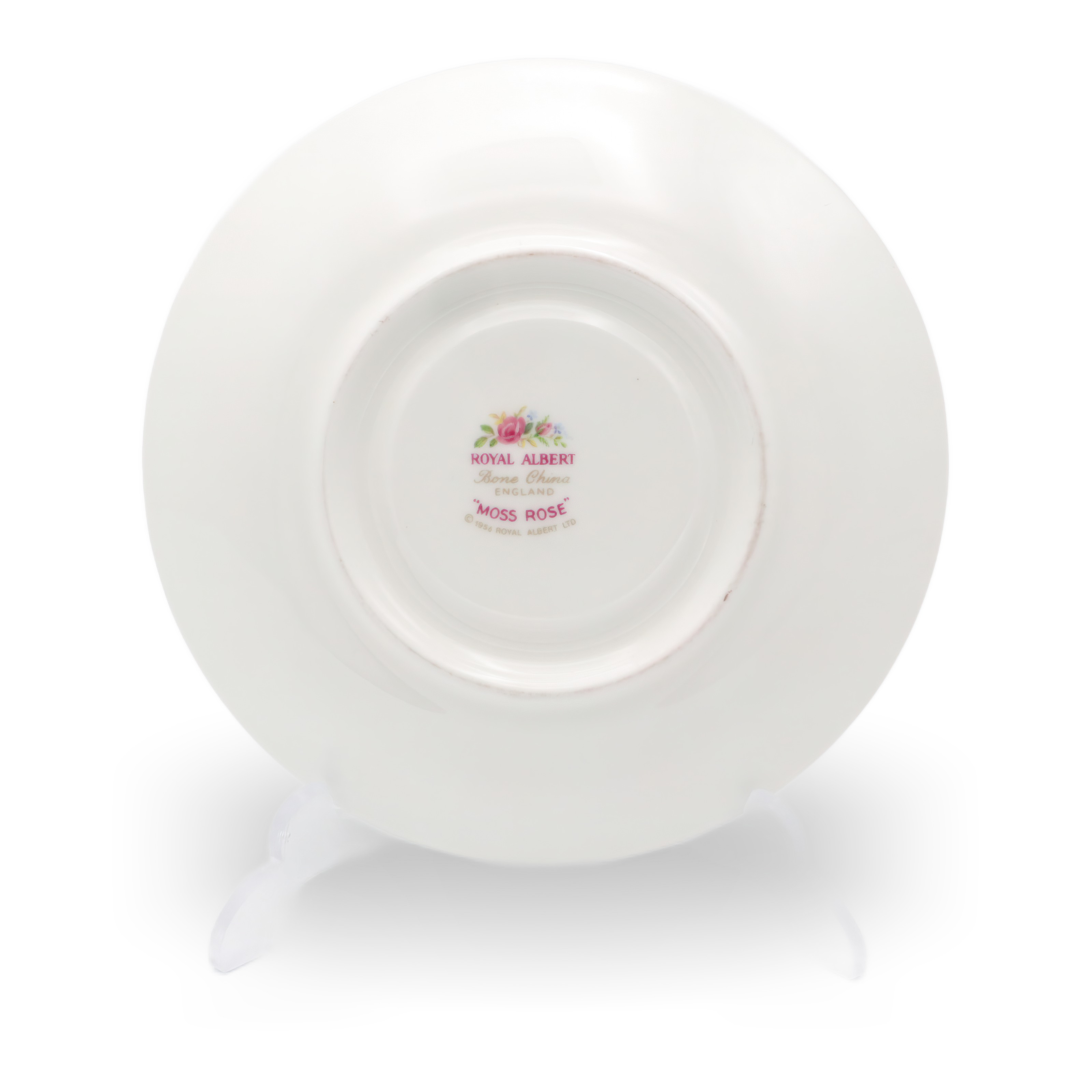 Royal Albert Moss Rose Tasse Mit Untertasse - Vintage Knochenporzellan Teetasse - Rosafarbenes Blumenmuster - England - 1940er Thumbnail for Royal Albert Moss Rose Tasse Mit Untertasse - Vintage Knochenporzellan Teetasse - Rosafarbenes Blumenmuster - England - 1940er