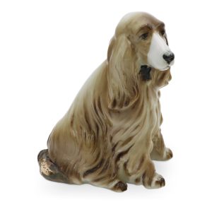 Zsolnay Porzellan Hund - Handbemalte Figur - Spaniel Statue - Ungarische Vintage Keramik
