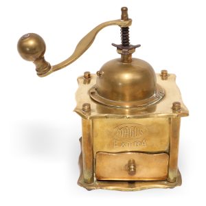 Antike Kaffeemühle Aus Bronze - Magus – Handkurbelmühle
