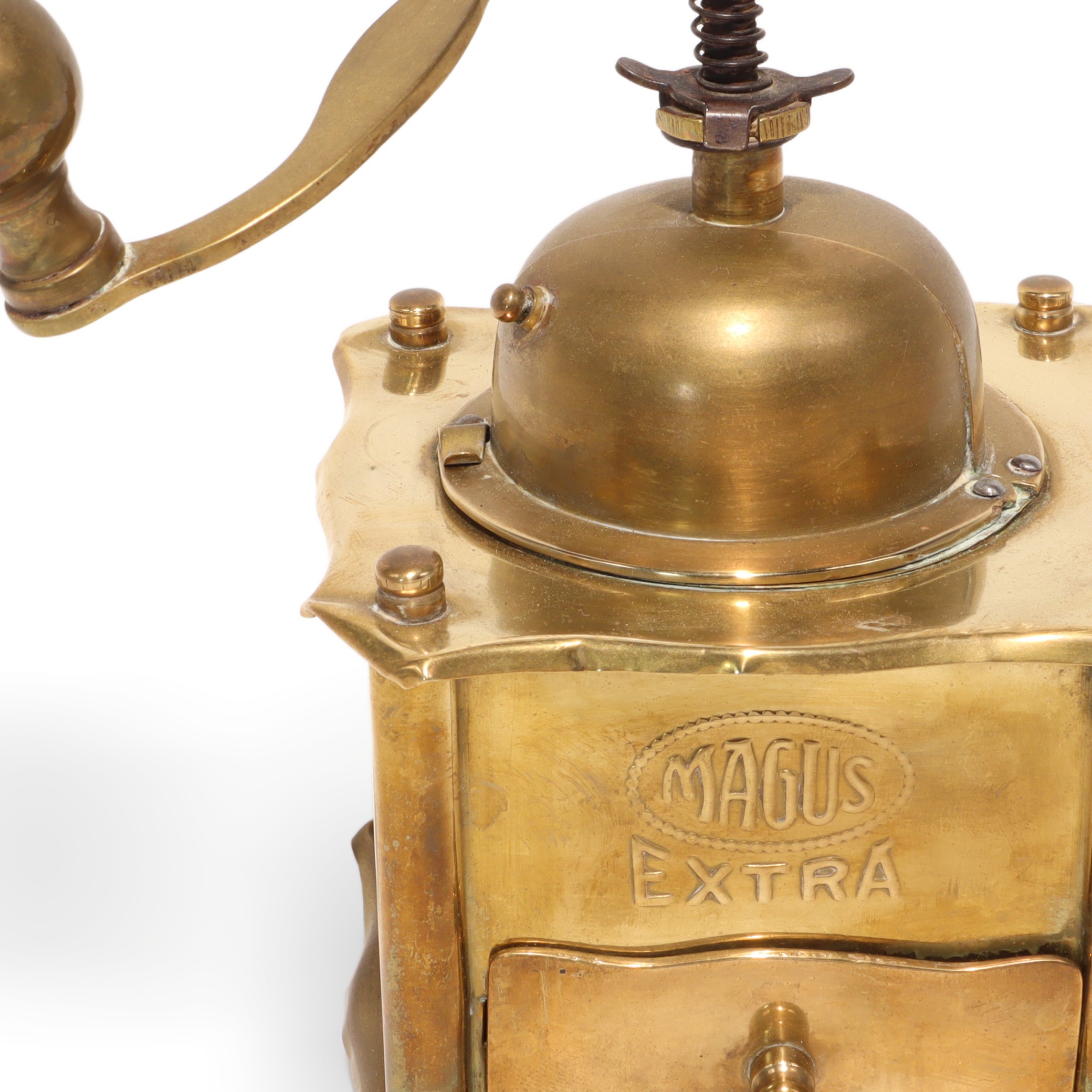 Antike Kaffeemühle Aus Bronze - Magus – Handkurbelmühle Thumbnail for Antike Kaffeemühle Aus Bronze - Magus – Handkurbelmühle