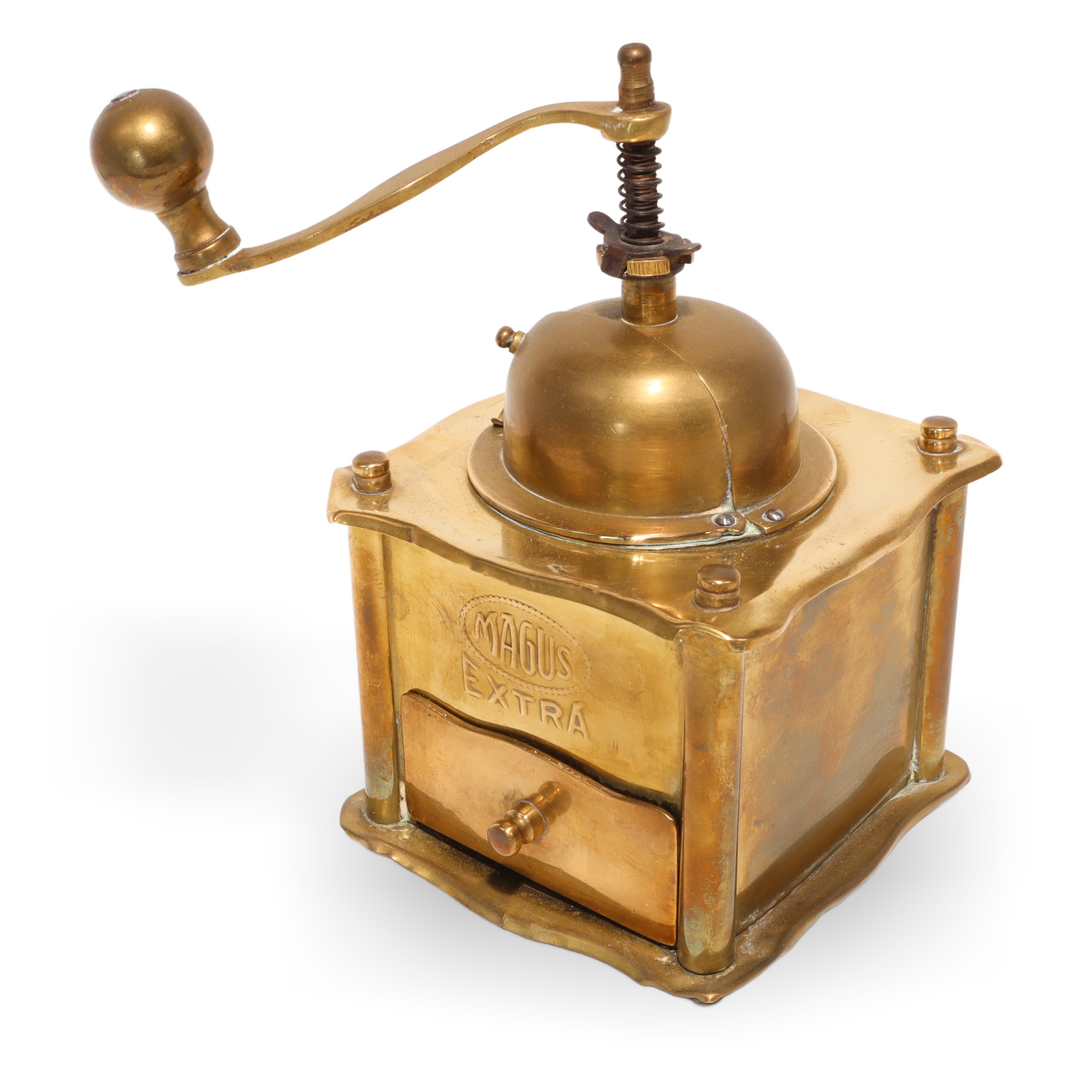 Antike Kaffeemühle Aus Bronze - Magus – Handkurbelmühle Thumbnail for Antike Kaffeemühle Aus Bronze - Magus – Handkurbelmühle