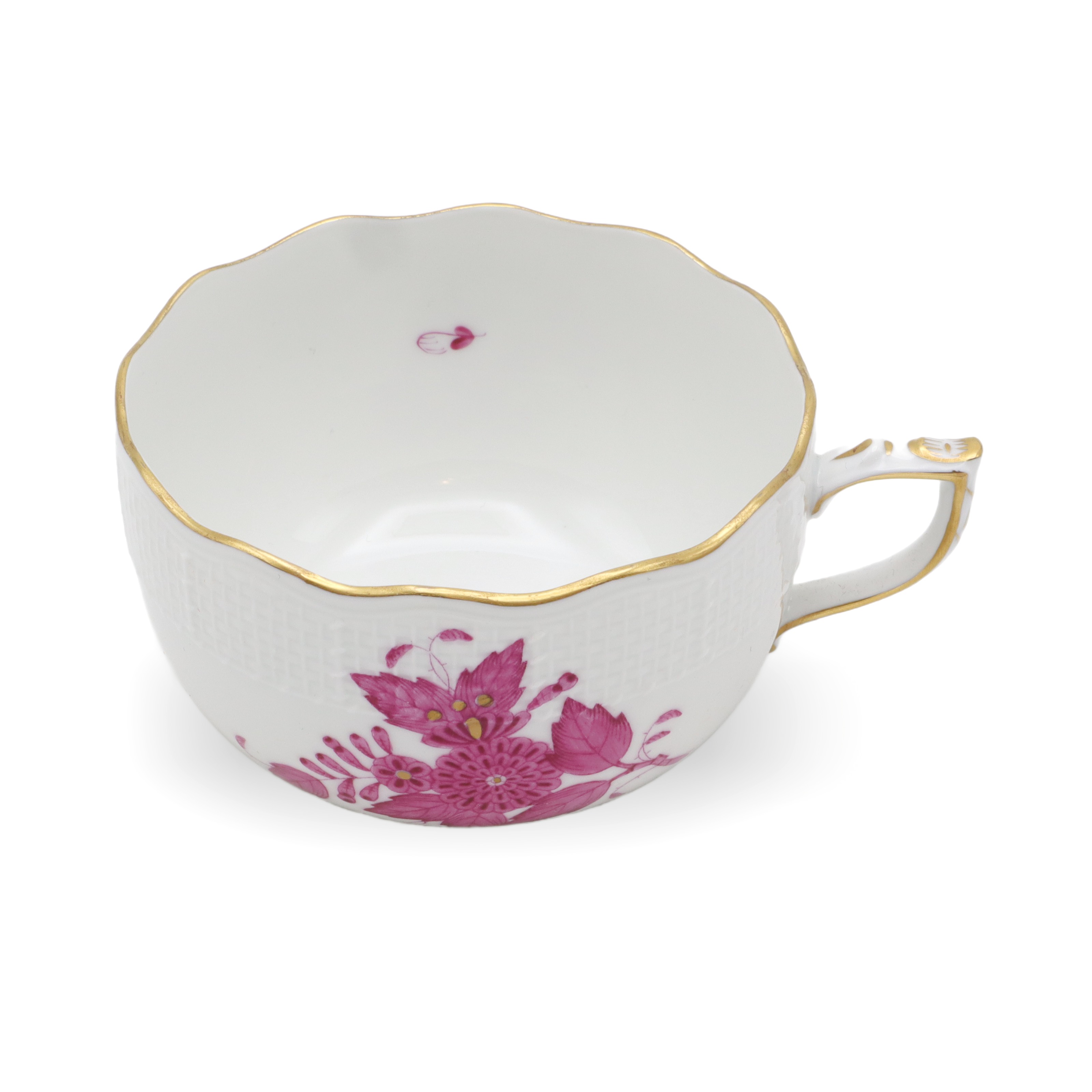 Antike Herend Tee Kaffee Tasse Mit Untertasse - Apponyi Purpur Muster - Ungarn Porzellan - Handbemalt - Vintage Sammlerstück Thumbnail for Antike Herend Tee Kaffee Tasse Mit Untertasse - Apponyi Purpur Muster - Ungarn Porzellan - Handbemalt - Vintage Sammlerstück