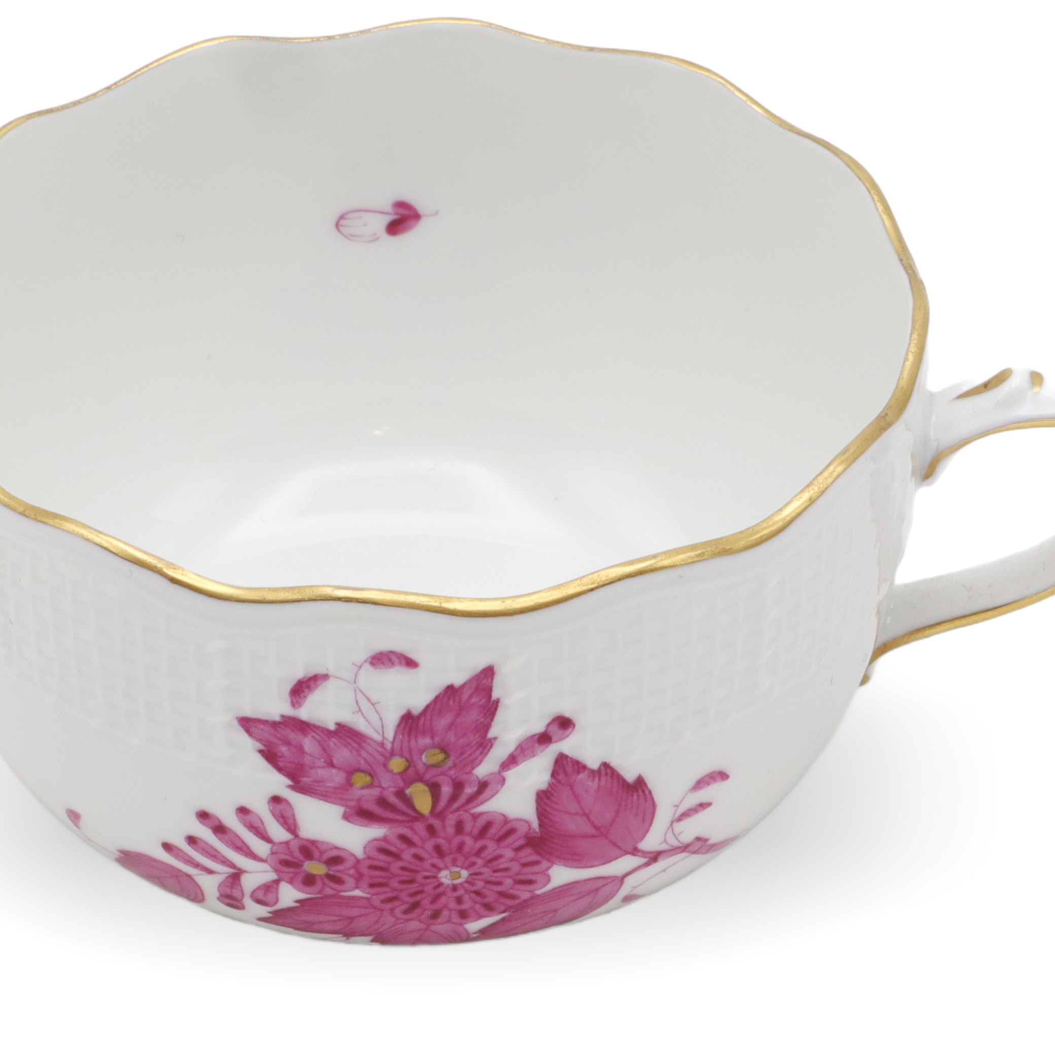 Antike Herend Tee Kaffee Tasse Mit Untertasse - Apponyi Purpur Muster - Ungarn Porzellan - Handbemalt - Vintage Sammlerstück Thumbnail for Antike Herend Tee Kaffee Tasse Mit Untertasse - Apponyi Purpur Muster - Ungarn Porzellan - Handbemalt - Vintage Sammlerstück