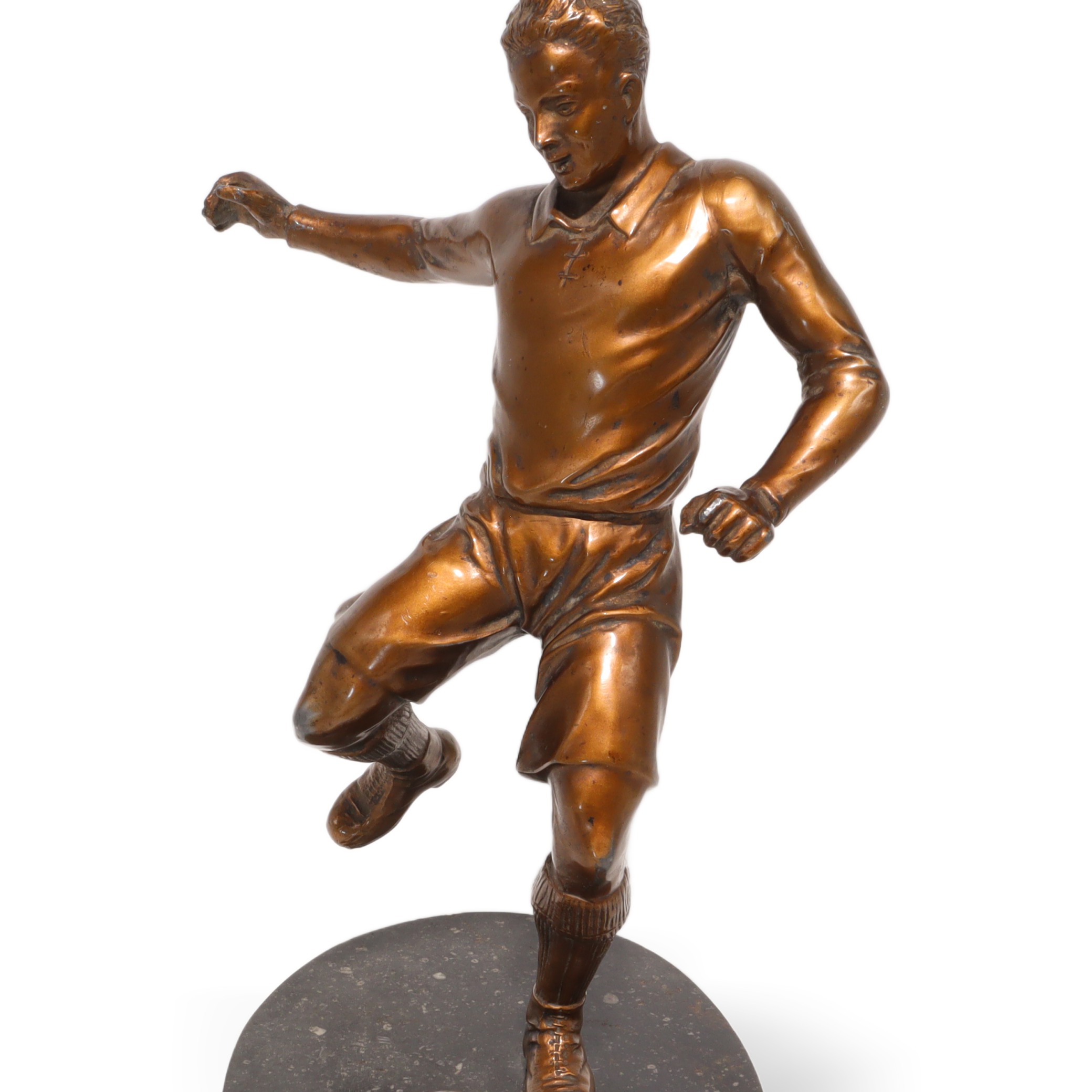 Bronze Fußballspieler Statue 1930 - Art Déco - Vintage Athlet Skulptur - Französische Sportfigur - Sammler Schreibtisch Statuette Thumbnail for Bronze Fußballspieler Statue 1930 - Art Déco - Vintage Athlet Skulptur - Französische Sportfigur - Sammler Schreibtisch Statuette