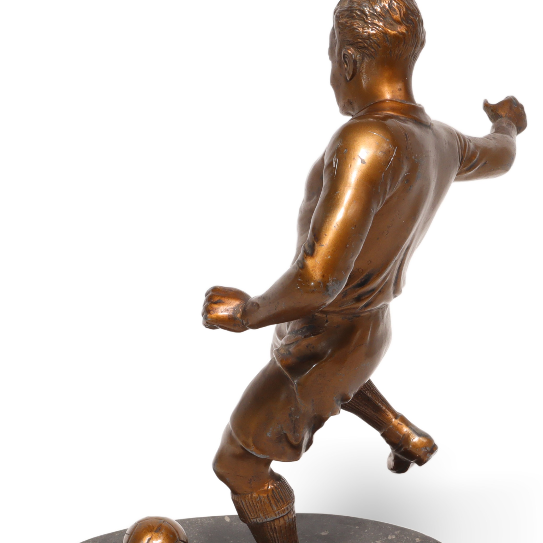 Bronze Fußballspieler Statue 1930 - Art Déco - Vintage Athlet Skulptur - Französische Sportfigur - Sammler Schreibtisch Statuette Thumbnail for Bronze Fußballspieler Statue 1930 - Art Déco - Vintage Athlet Skulptur - Französische Sportfigur - Sammler Schreibtisch Statuette