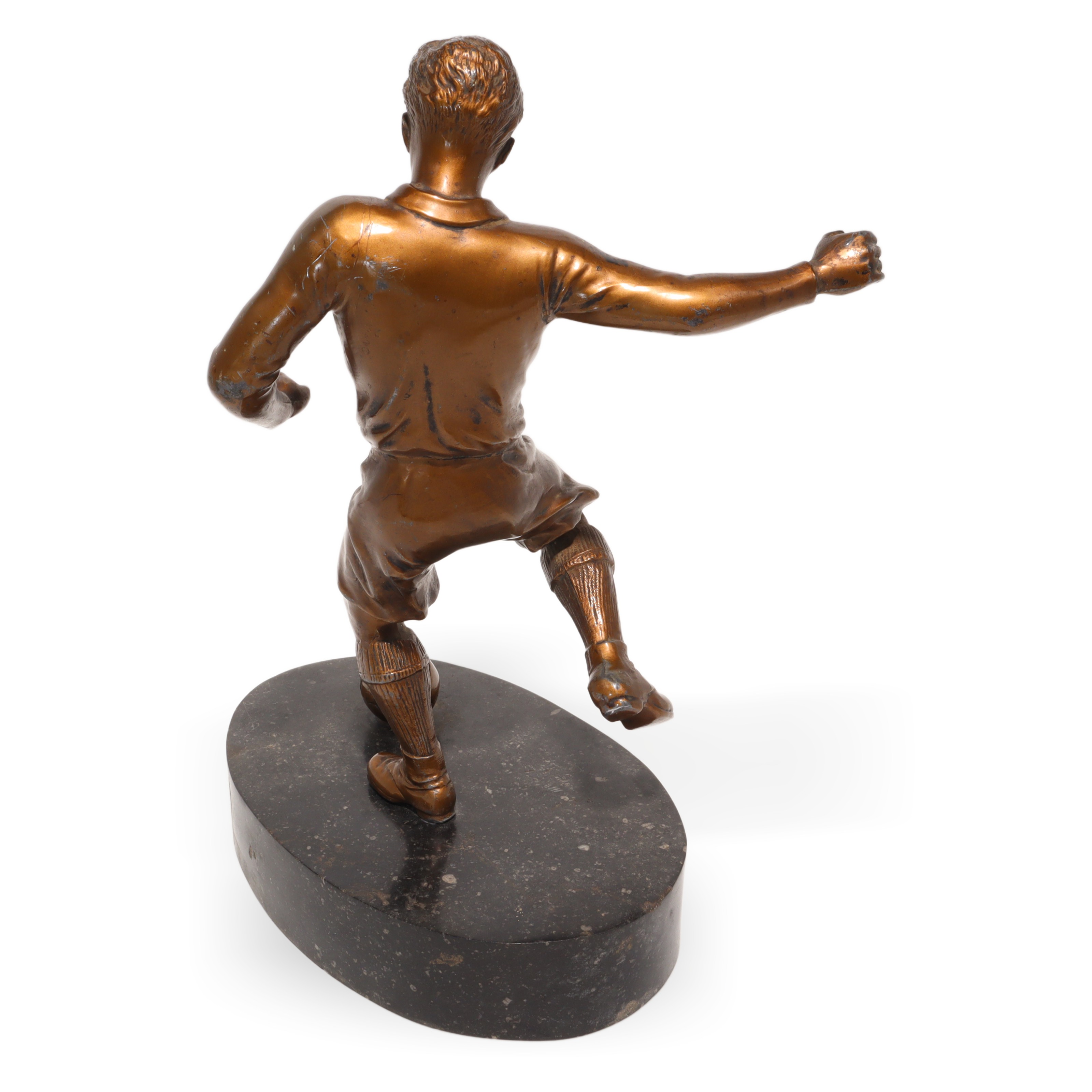 Bronze Fußballspieler Statue 1930 - Art Déco - Vintage Athlet Skulptur - Französische Sportfigur - Sammler Schreibtisch Statuette Thumbnail for Bronze Fußballspieler Statue 1930 - Art Déco - Vintage Athlet Skulptur - Französische Sportfigur - Sammler Schreibtisch Statuette