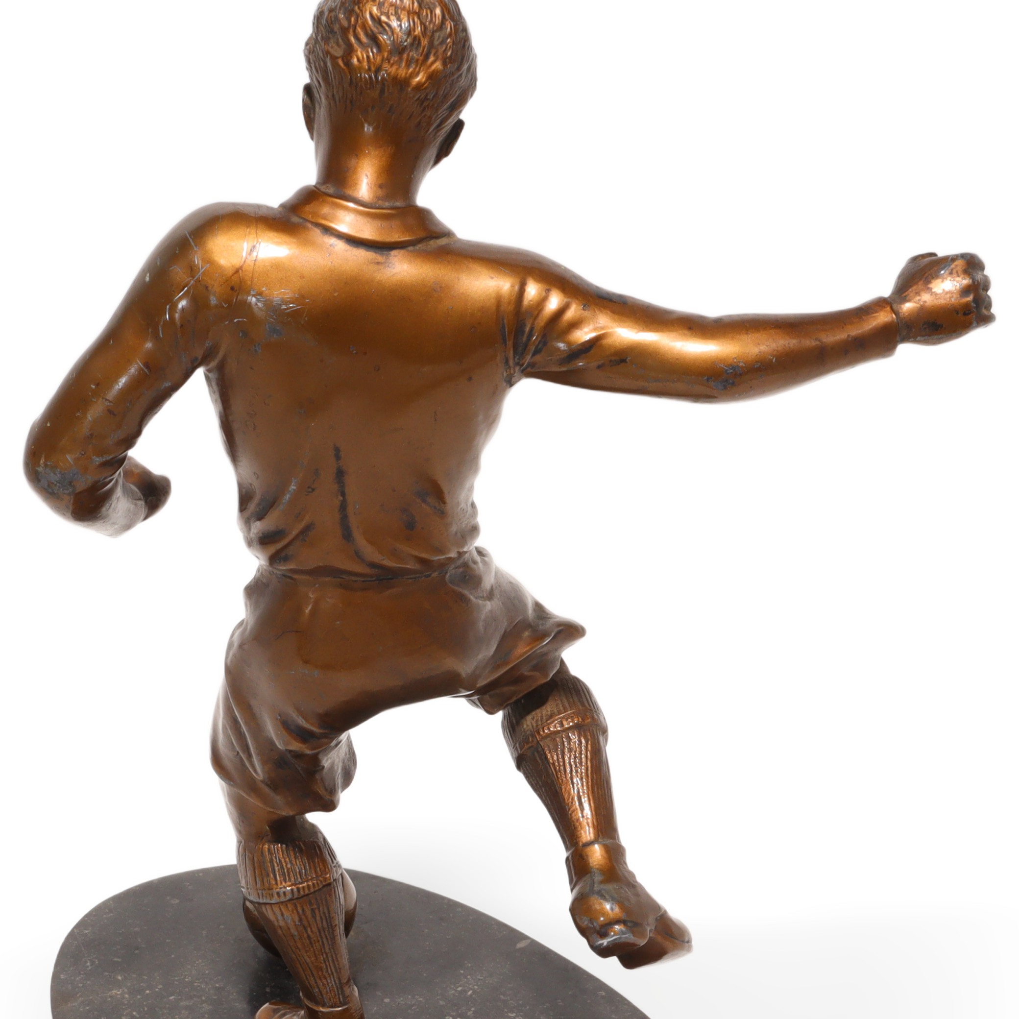 Bronze Fußballspieler Statue 1930 - Art Déco - Vintage Athlet Skulptur - Französische Sportfigur - Sammler Schreibtisch Statuette Thumbnail for Bronze Fußballspieler Statue 1930 - Art Déco - Vintage Athlet Skulptur - Französische Sportfigur - Sammler Schreibtisch Statuette