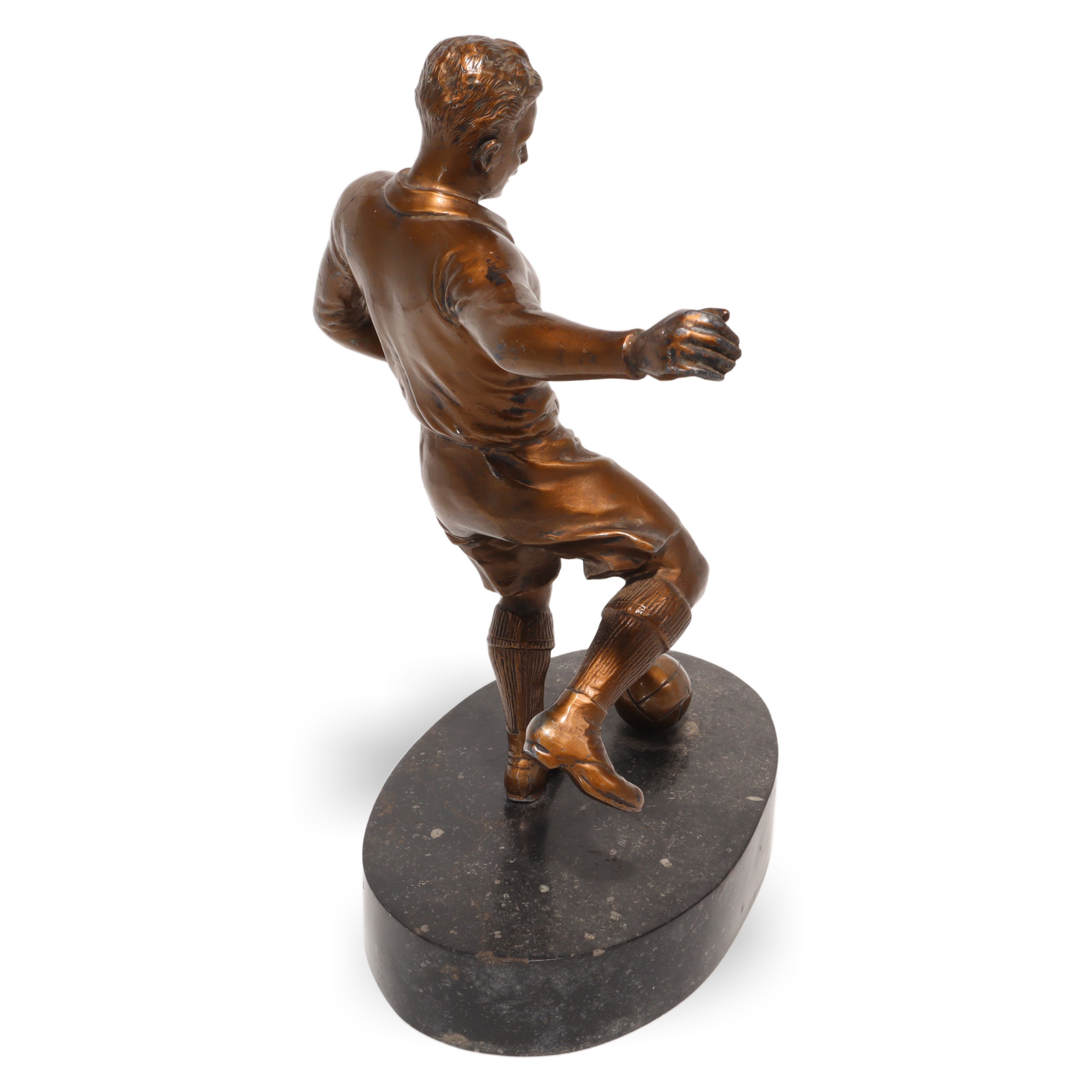 Bronze Fußballspieler Statue 1930 - Art Déco - Vintage Athlet Skulptur - Französische Sportfigur - Sammler Schreibtisch Statuette Thumbnail for Bronze Fußballspieler Statue 1930 - Art Déco - Vintage Athlet Skulptur - Französische Sportfigur - Sammler Schreibtisch Statuette
