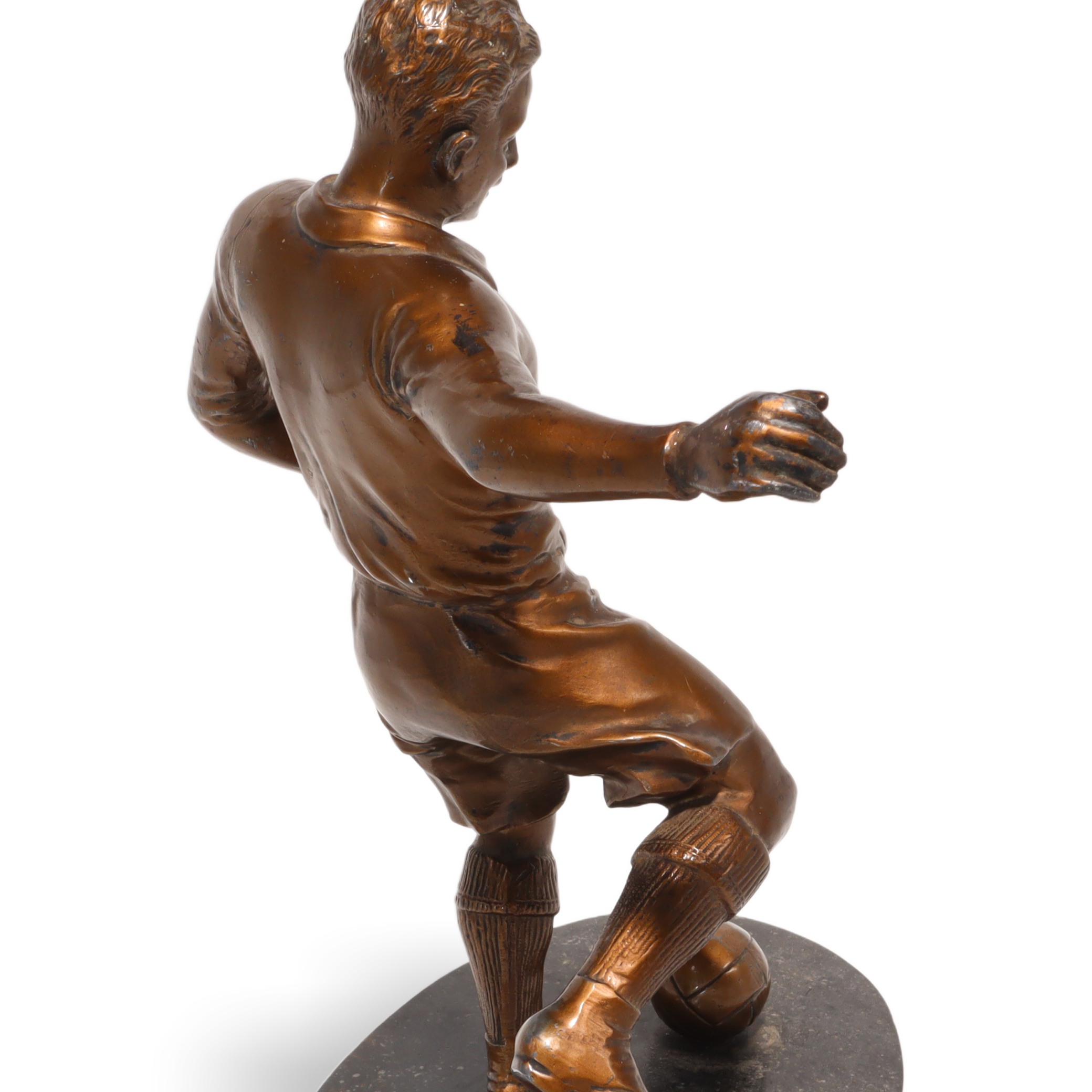 Bronze Fußballspieler Statue 1930 - Art Déco - Vintage Athlet Skulptur - Französische Sportfigur - Sammler Schreibtisch Statuette Thumbnail for Bronze Fußballspieler Statue 1930 - Art Déco - Vintage Athlet Skulptur - Französische Sportfigur - Sammler Schreibtisch Statuette