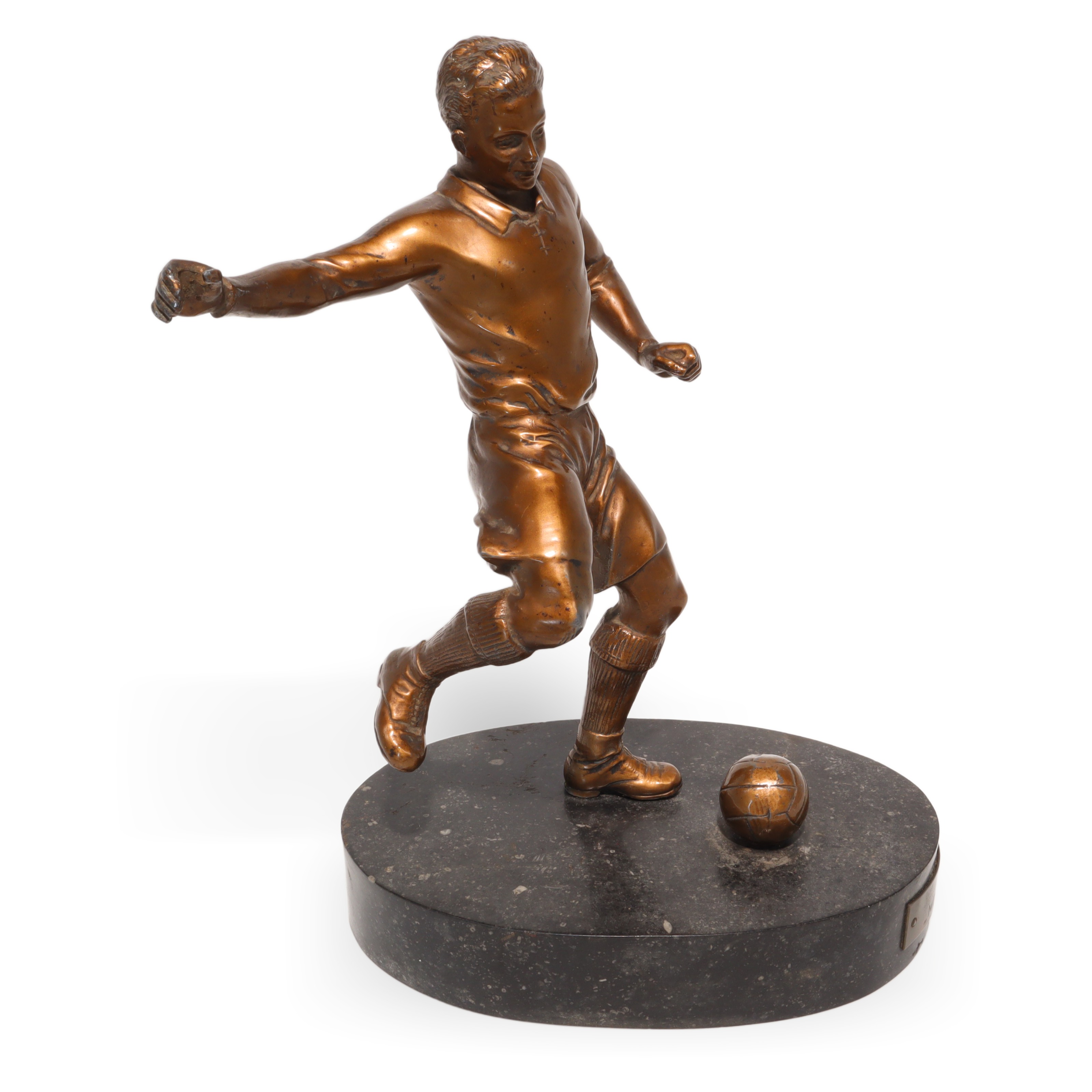 Bronze Fußballspieler Statue 1930 - Art Déco - Vintage Athlet Skulptur - Französische Sportfigur - Sammler Schreibtisch Statuette Thumbnail for Bronze Fußballspieler Statue 1930 - Art Déco - Vintage Athlet Skulptur - Französische Sportfigur - Sammler Schreibtisch Statuette