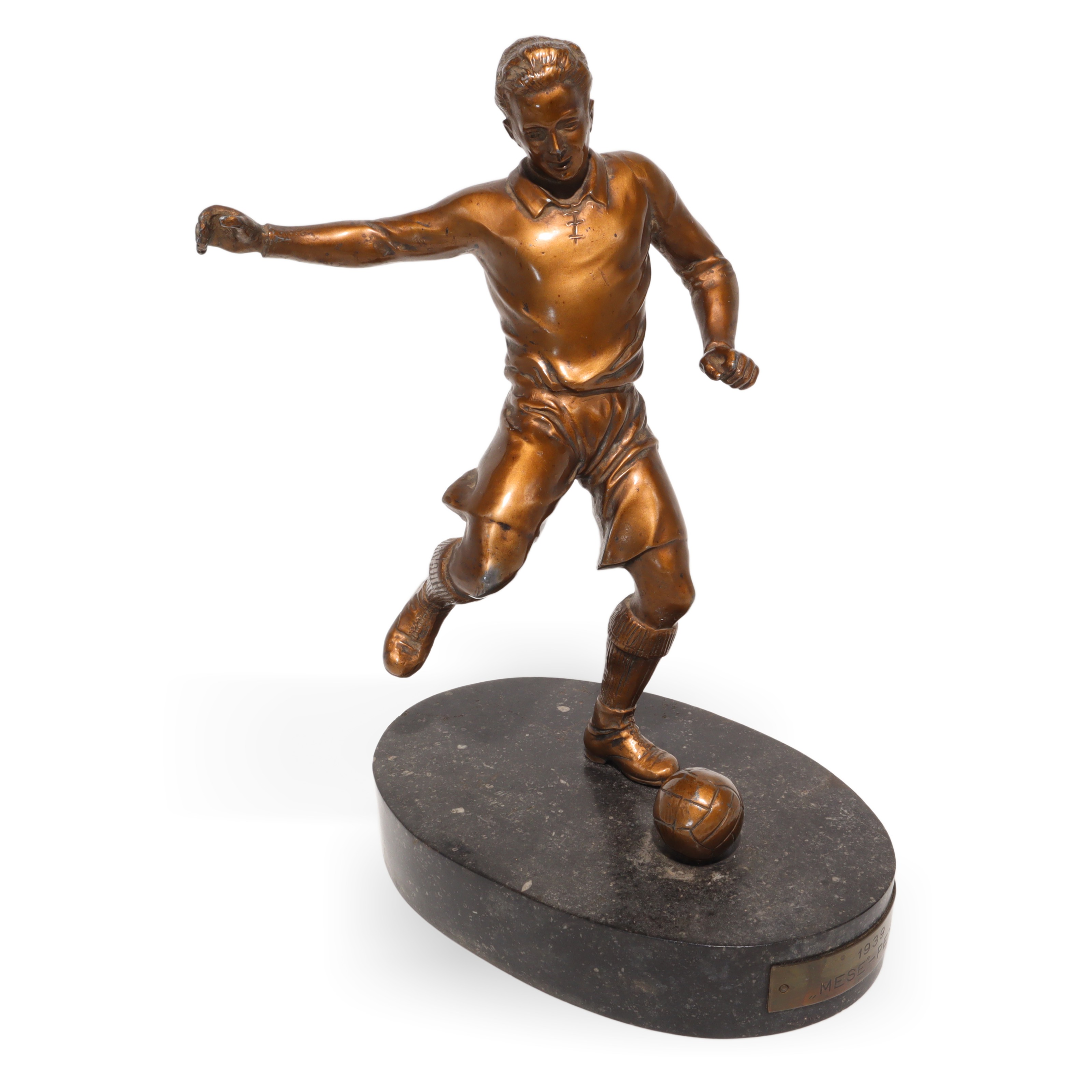 Bronze Fußballspieler Statue 1930 - Art Déco - Vintage Athlet Skulptur - Französische Sportfigur - Sammler Schreibtisch Statuette Thumbnail for Bronze Fußballspieler Statue 1930 - Art Déco - Vintage Athlet Skulptur - Französische Sportfigur - Sammler Schreibtisch Statuette