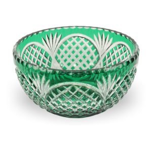 Vintage Bohemia Kristall Glas Schale - Tschechische Tischdeko Vintage Bohemia Kristall Glas Schale - Tschechische Tischdeko