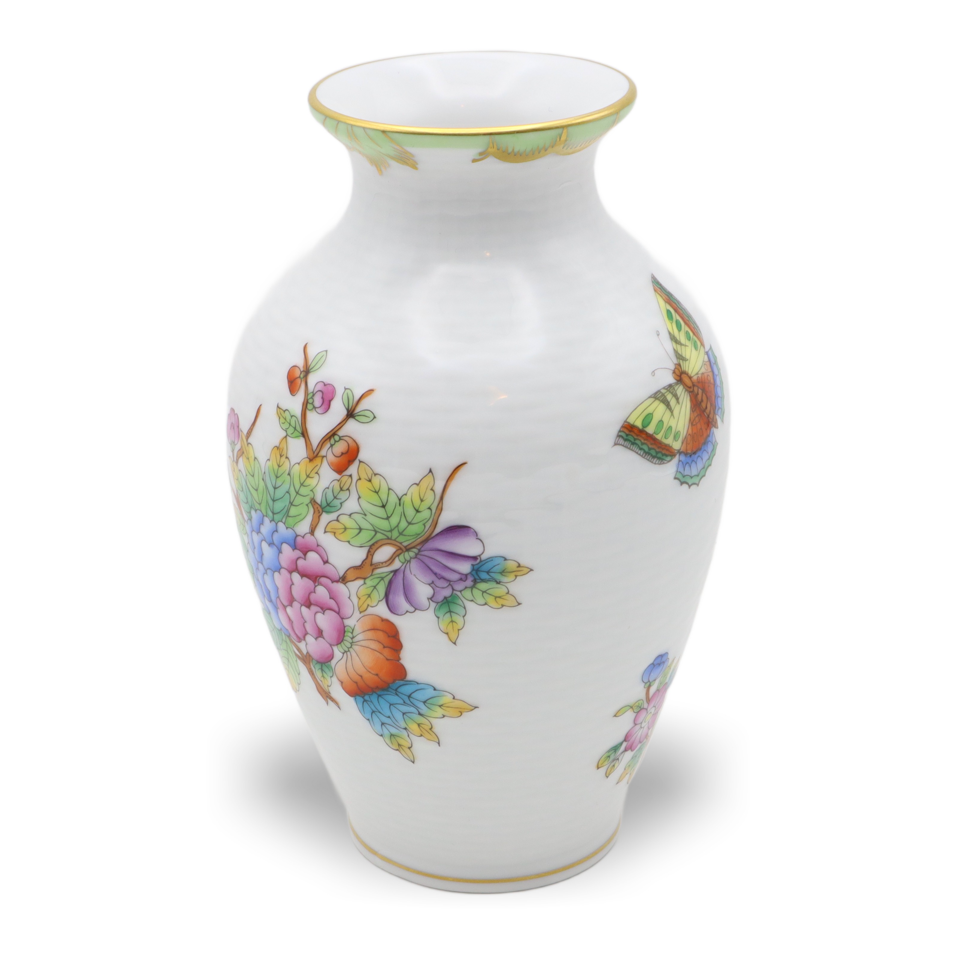 Herend Victoria Korbgeflecht-Blumenvase - Queen Victoria VBO - Handbemaltes Porzellan - Ungarn - Seltene Antike Dekoration Thumbnail for Herend Victoria Korbgeflecht-Blumenvase - Queen Victoria VBO - Handbemaltes Porzellan - Ungarn - Seltene Antike Dekoration