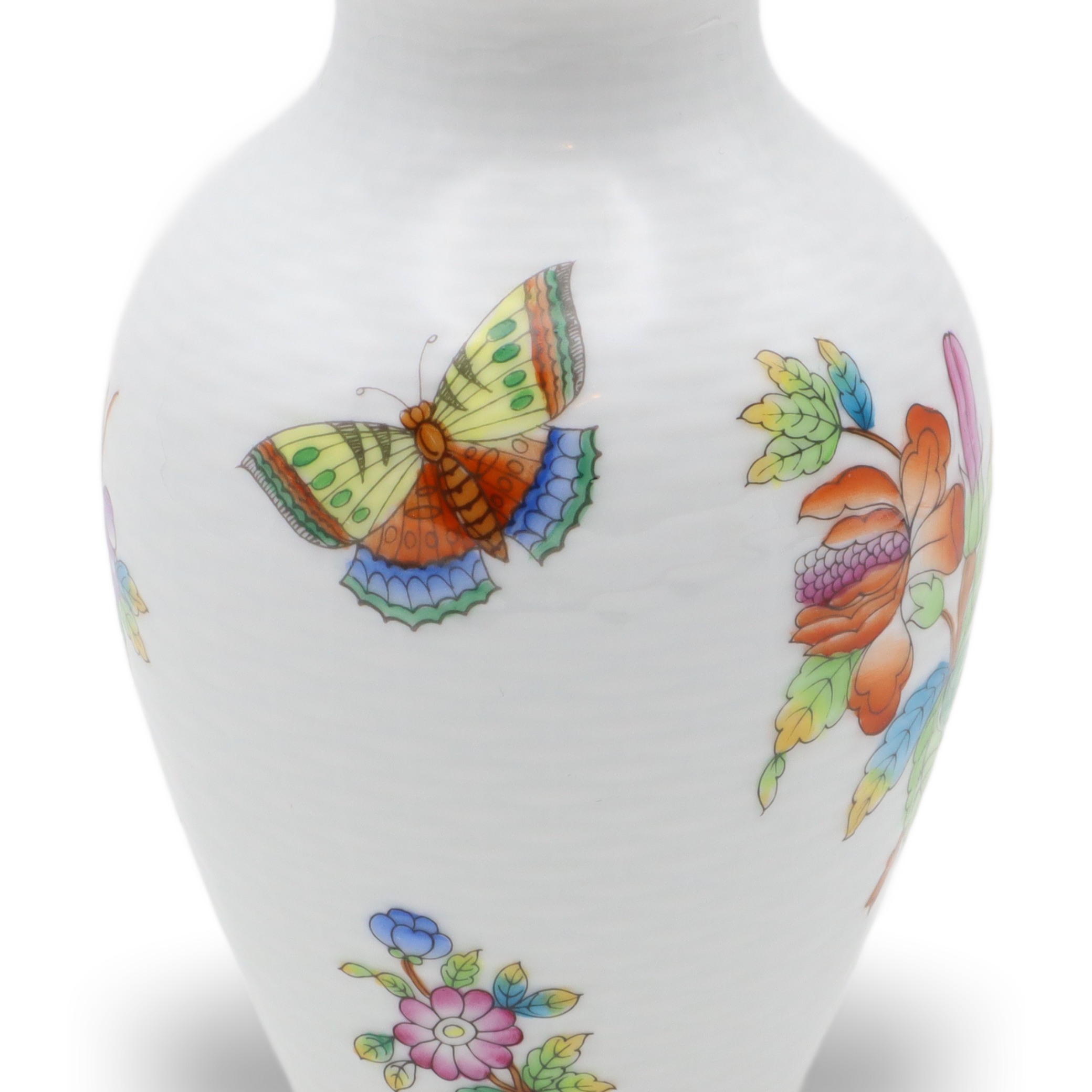 Herend Victoria Korbgeflecht-Blumenvase - Queen Victoria VBO - Handbemaltes Porzellan - Ungarn - Seltene Antike Dekoration Thumbnail for Herend Victoria Korbgeflecht-Blumenvase - Queen Victoria VBO - Handbemaltes Porzellan - Ungarn - Seltene Antike Dekoration