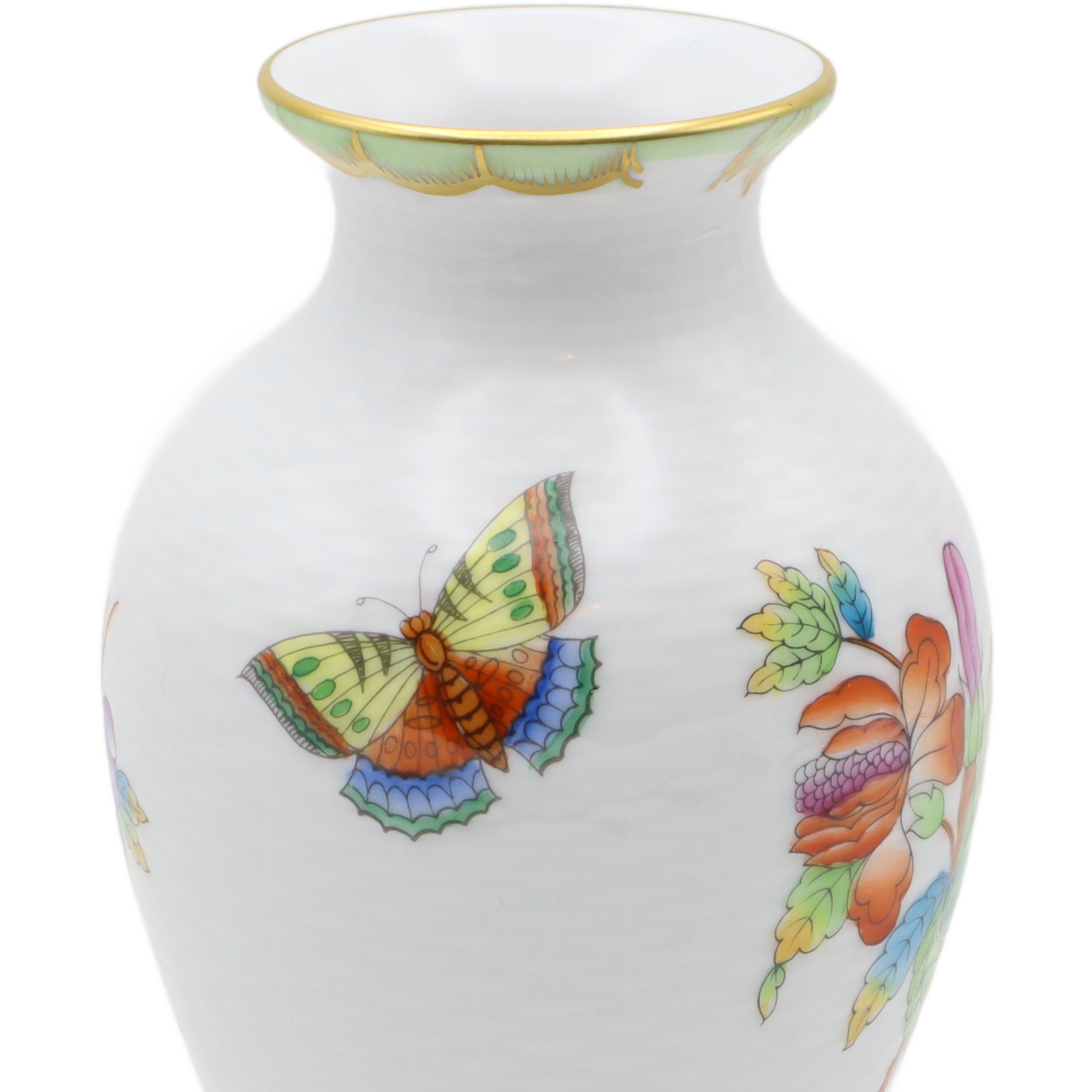 Herend Victoria Korbgeflecht-Blumenvase - Queen Victoria VBO - Handbemaltes Porzellan - Ungarn - Seltene Antike Dekoration Thumbnail for Herend Victoria Korbgeflecht-Blumenvase - Queen Victoria VBO - Handbemaltes Porzellan - Ungarn - Seltene Antike Dekoration