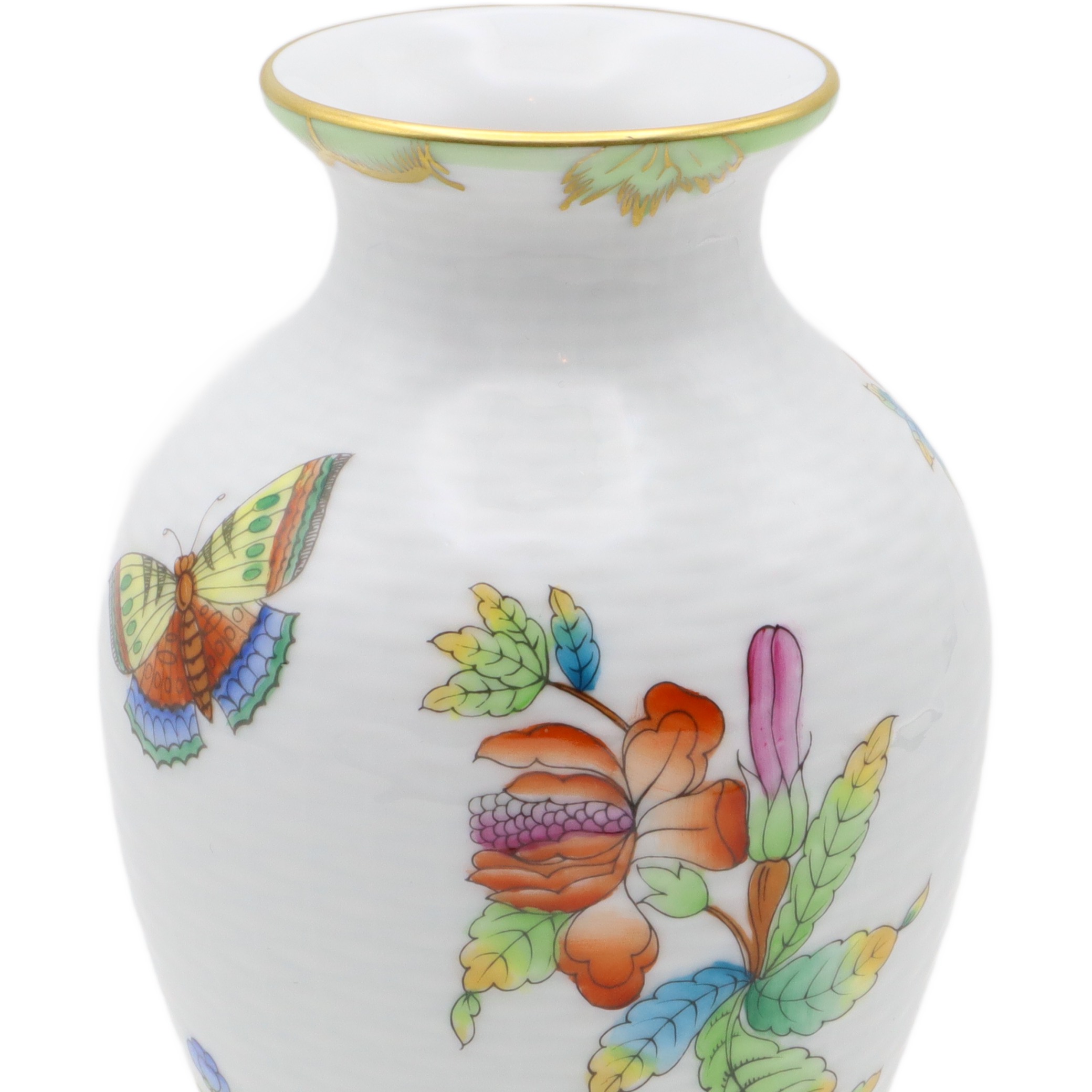 Herend Victoria Korbgeflecht-Blumenvase - Queen Victoria VBO - Handbemaltes Porzellan - Ungarn - Seltene Antike Dekoration Thumbnail for Herend Victoria Korbgeflecht-Blumenvase - Queen Victoria VBO - Handbemaltes Porzellan - Ungarn - Seltene Antike Dekoration