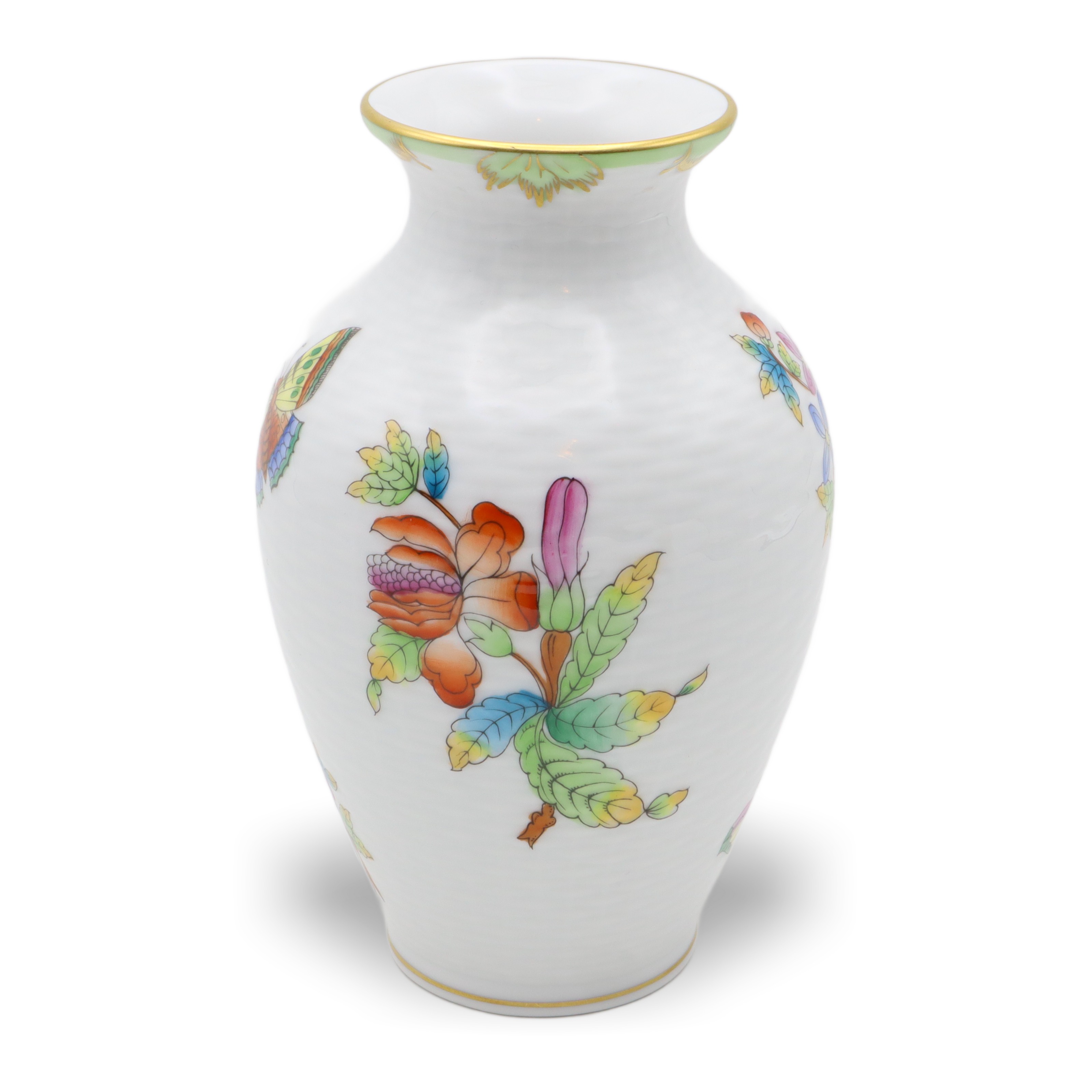 Herend Victoria Korbgeflecht-Blumenvase - Queen Victoria VBO - Handbemaltes Porzellan - Ungarn - Seltene Antike Dekoration Thumbnail for Herend Victoria Korbgeflecht-Blumenvase - Queen Victoria VBO - Handbemaltes Porzellan - Ungarn - Seltene Antike Dekoration