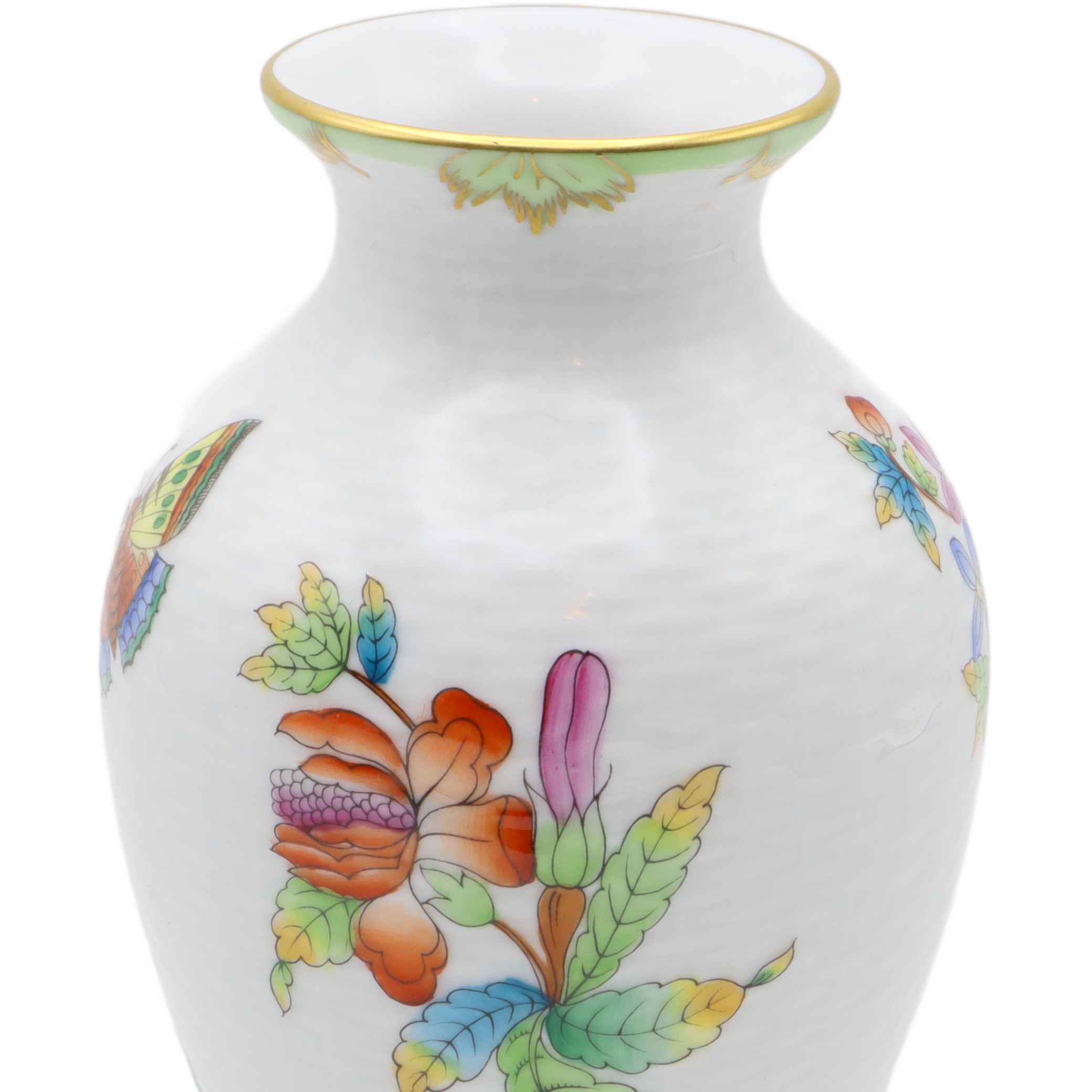 Herend Victoria Korbgeflecht-Blumenvase - Queen Victoria VBO - Handbemaltes Porzellan - Ungarn - Seltene Antike Dekoration Thumbnail for Herend Victoria Korbgeflecht-Blumenvase - Queen Victoria VBO - Handbemaltes Porzellan - Ungarn - Seltene Antike Dekoration