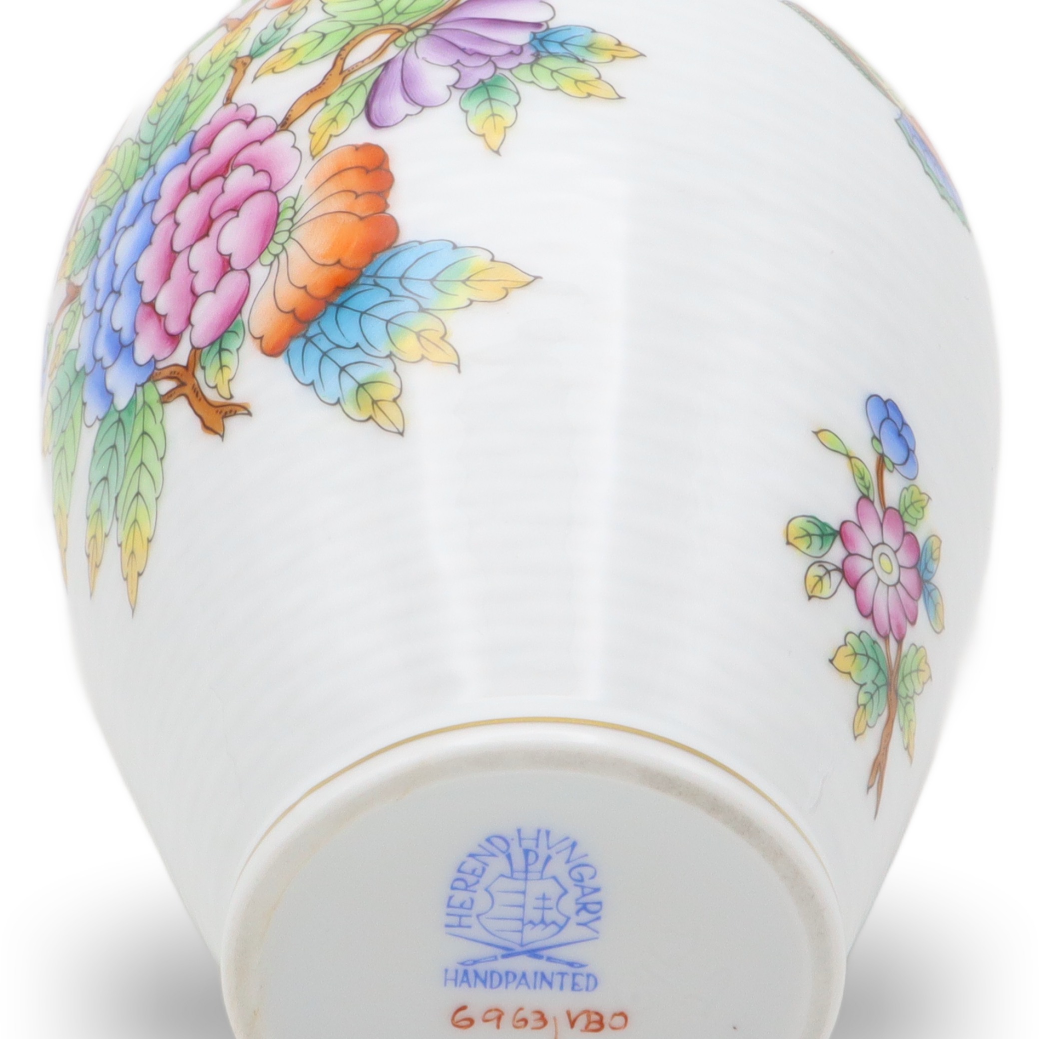 Herend Victoria Korbgeflecht-Blumenvase - Queen Victoria VBO - Handbemaltes Porzellan - Ungarn - Seltene Antike Dekoration Thumbnail for Herend Victoria Korbgeflecht-Blumenvase - Queen Victoria VBO - Handbemaltes Porzellan - Ungarn - Seltene Antike Dekoration